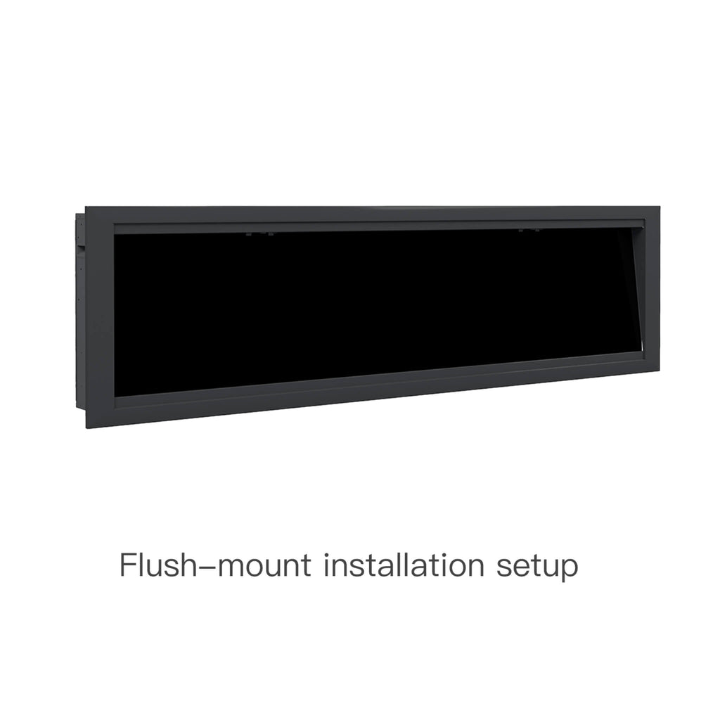Dynasty Allegro 76-Inch Black Smart Linear Electric Fireplace [DY-BFM76] (SAK56392)