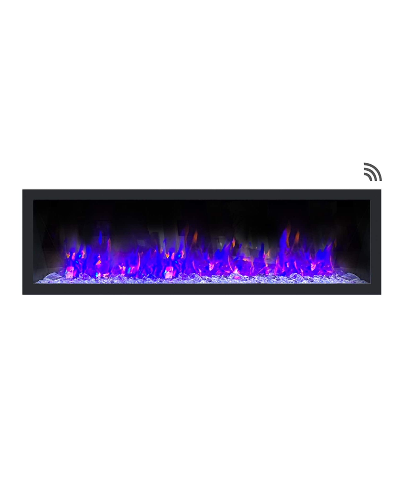 Dynasty Cascade 64-Inch Smart Linear Electric Fireplace With Front Facing Heater [DY-BTX64] (SAK15932)