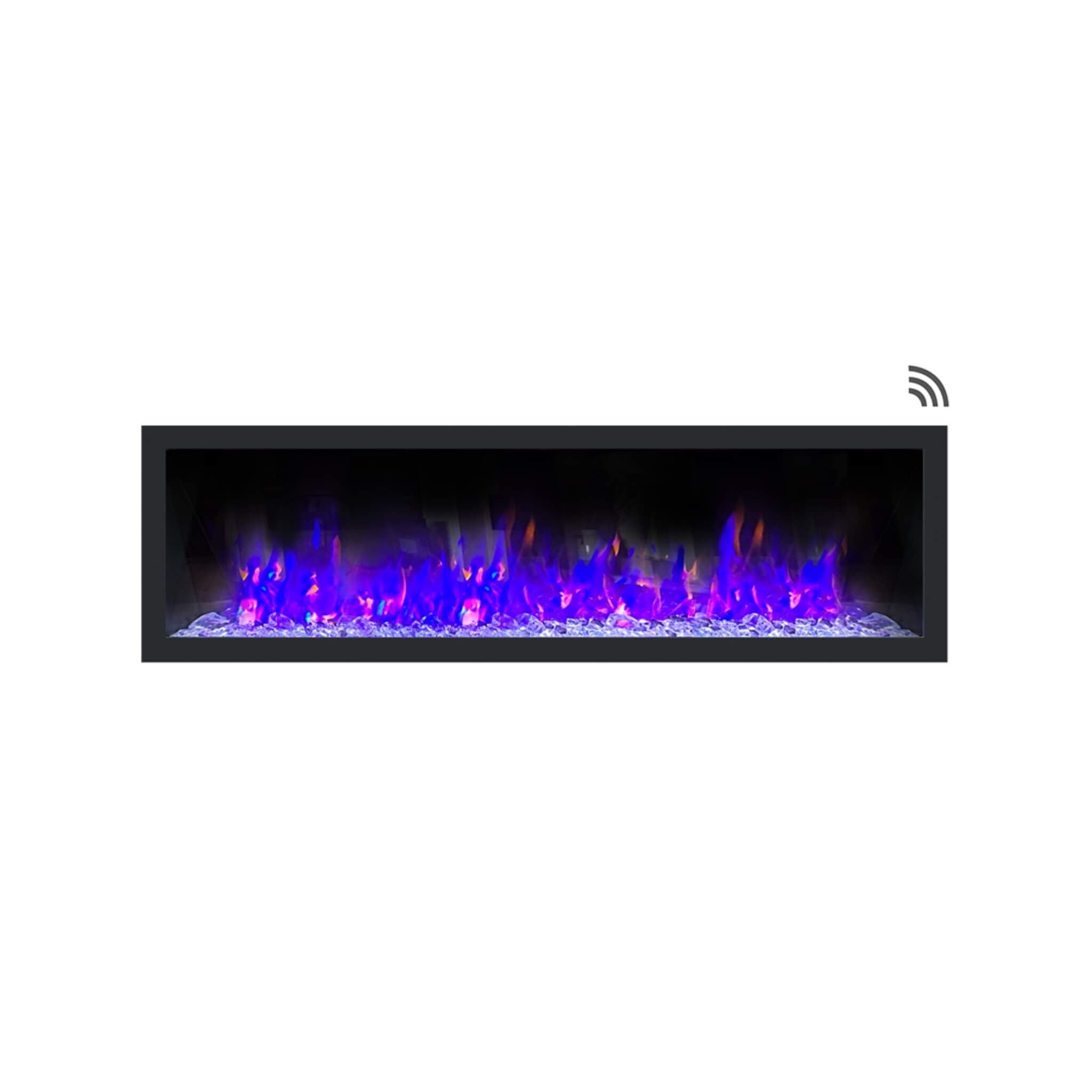 Dynasty Cascade 64-Inch Smart Linear Electric Fireplace With Front Facing Heater [DY-BTX64] (SAK15932)