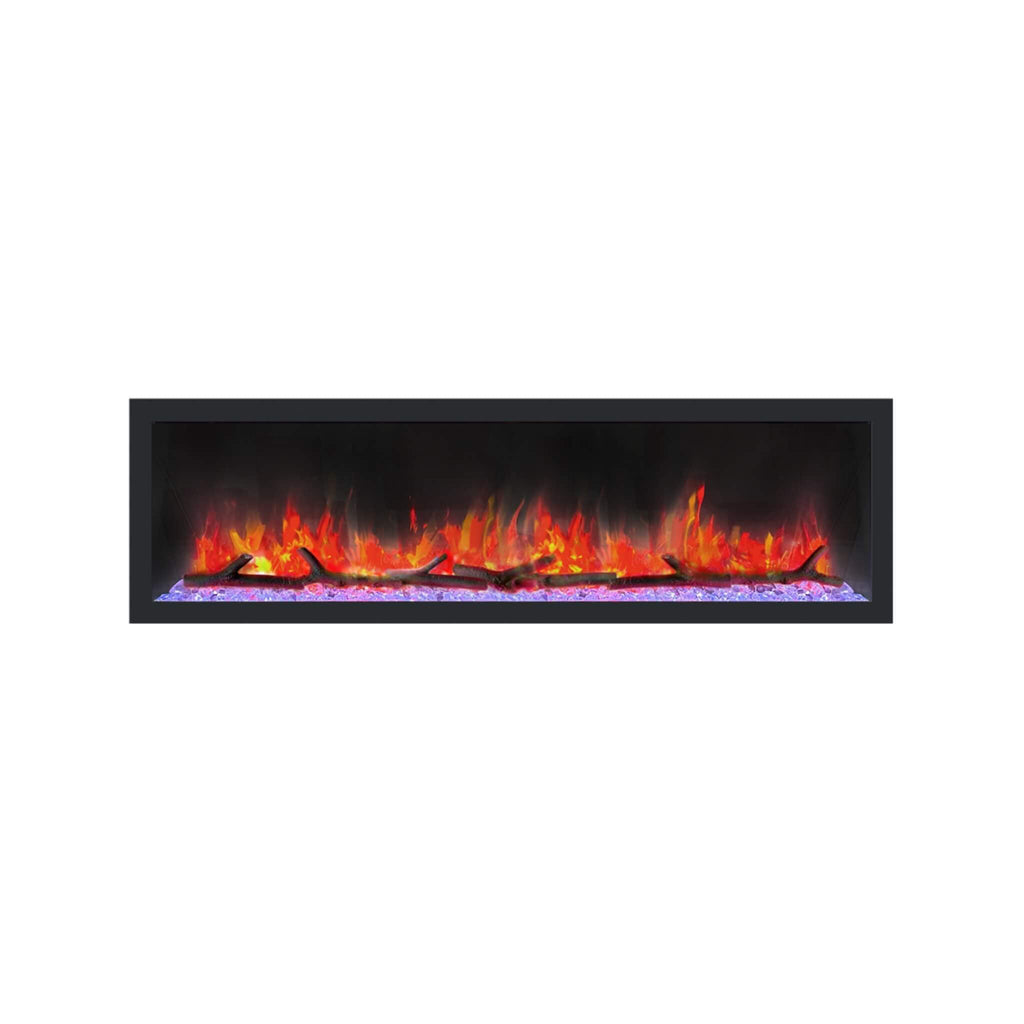 Dynasty Cascade 64-Inch Smart Linear Electric Fireplace With Front Facing Heater [DY-BTX64] (SAK15932)