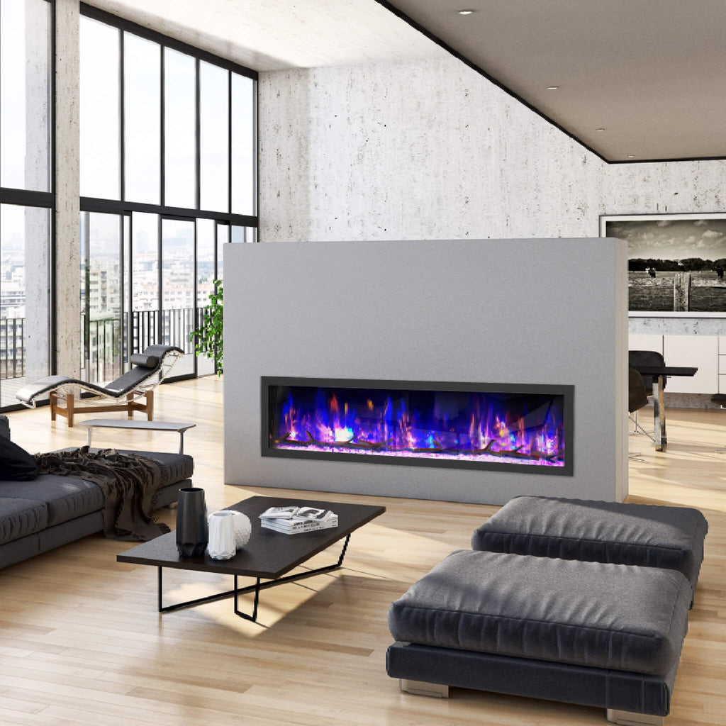 Dynasty Cascade 74-Inch Smart Linear Electric Fireplace [DY-BTX74] (SAK61984)