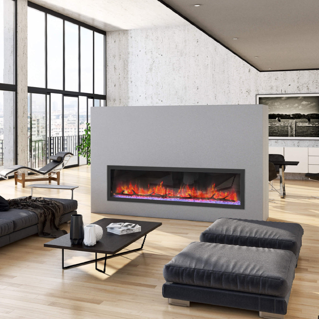 Dynasty Cascade 74-Inch Smart Linear Electric Fireplace [DY-BTX74] (SAK61984)