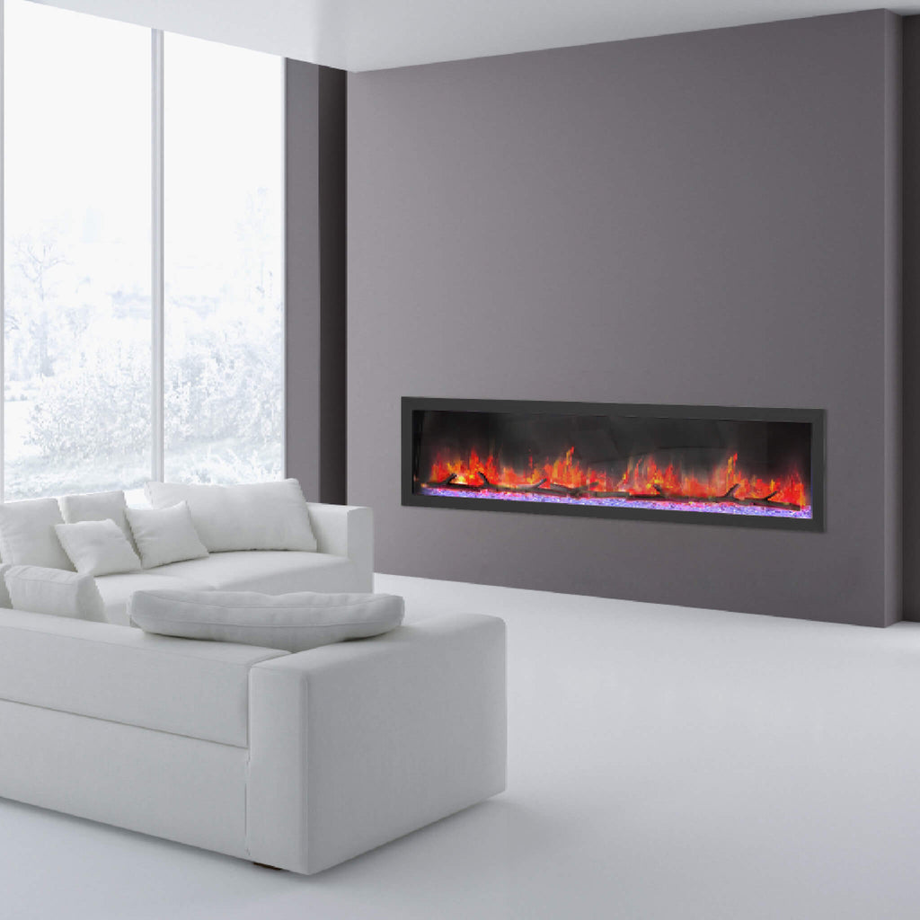 Dynasty Cascade 74-Inch Smart Linear Electric Fireplace [DY-BTX74] (SAK61984)
