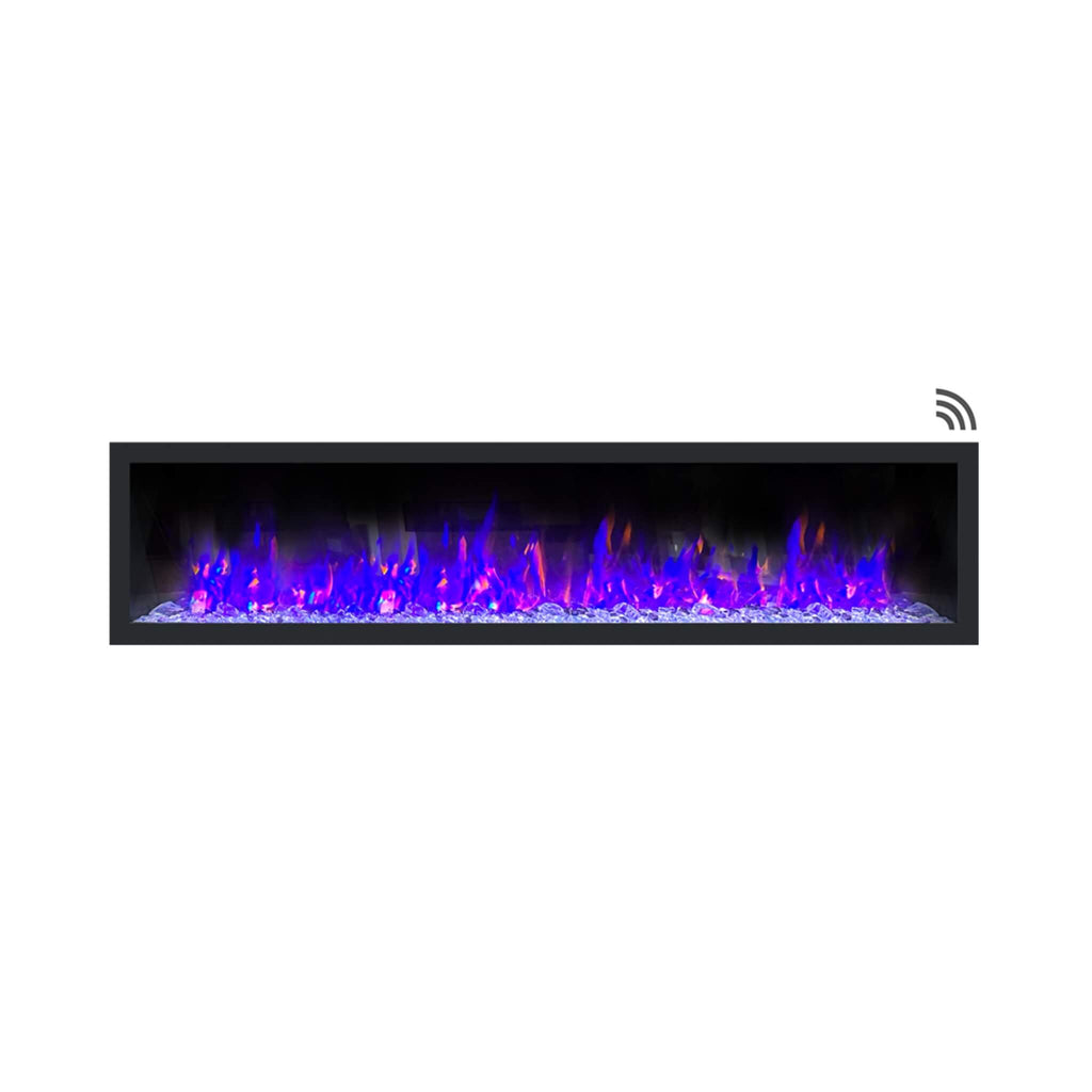 Dynasty Cascade 82-Inch Recessed Linear Electric Fireplace [DY-BTX82] (SAK30567)
