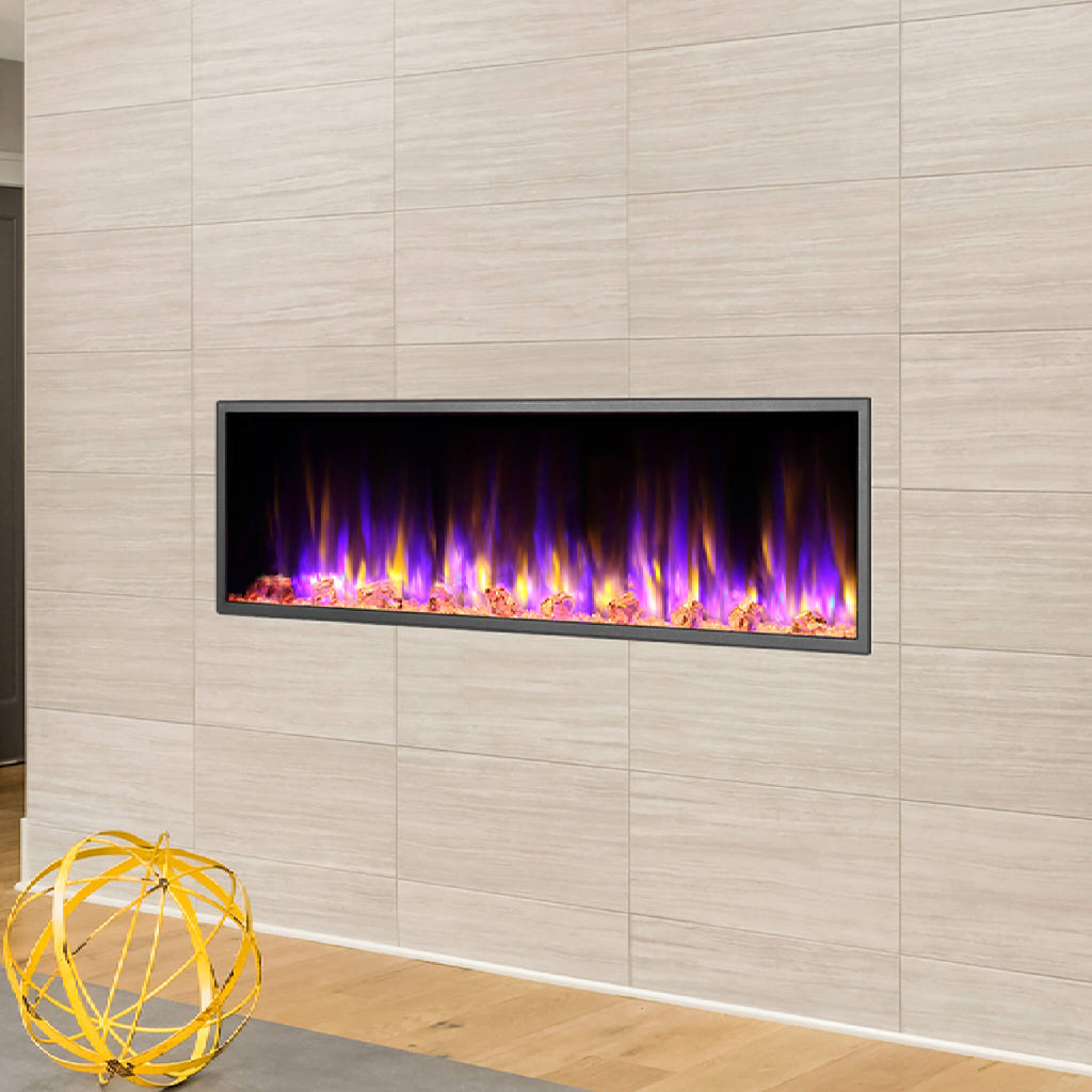 Dynasty Harmony 57-Inch Recessed Smart Linear Electric Fireplace With Remote Control [DY-BEF57] (SAK41756)
