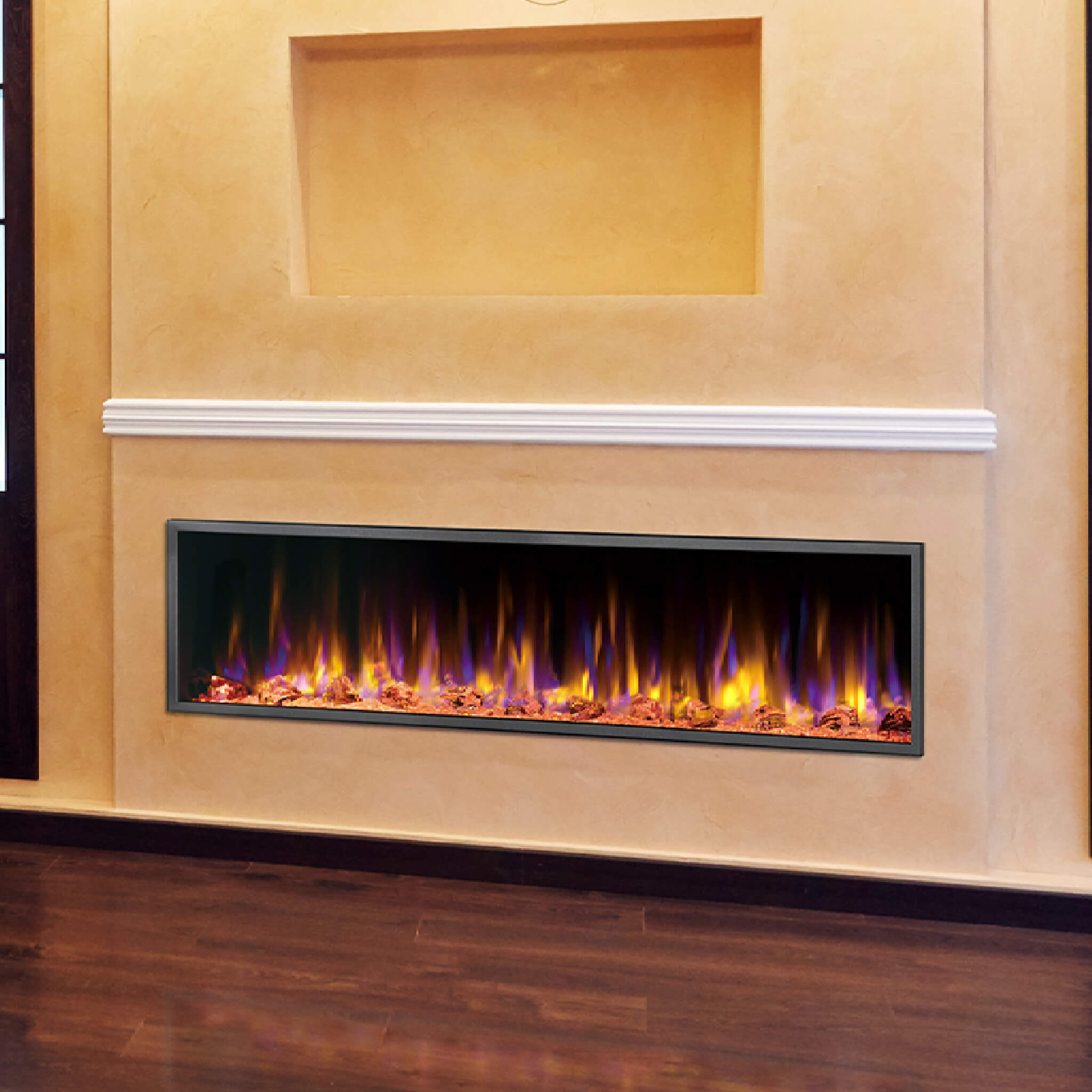Dynasty Harmony 64-Inch Recessed Smart Linear Electric Fireplace [DY-BEF64] (SAK25894)