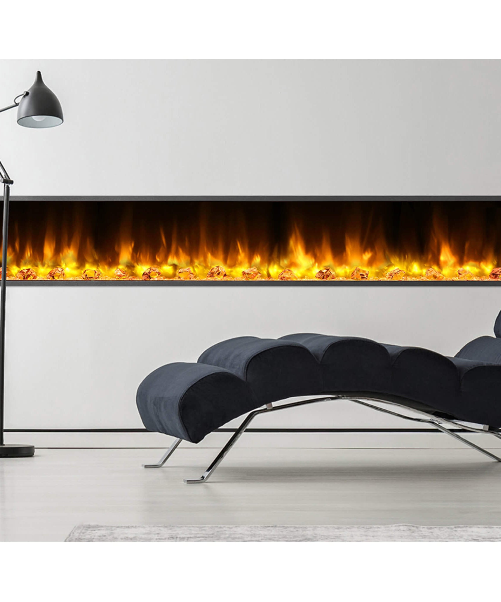Dynasty Harmony 80-Inch Built-In Smart Linear Electric Fireplace [DY-BEF80] (SAK74516)