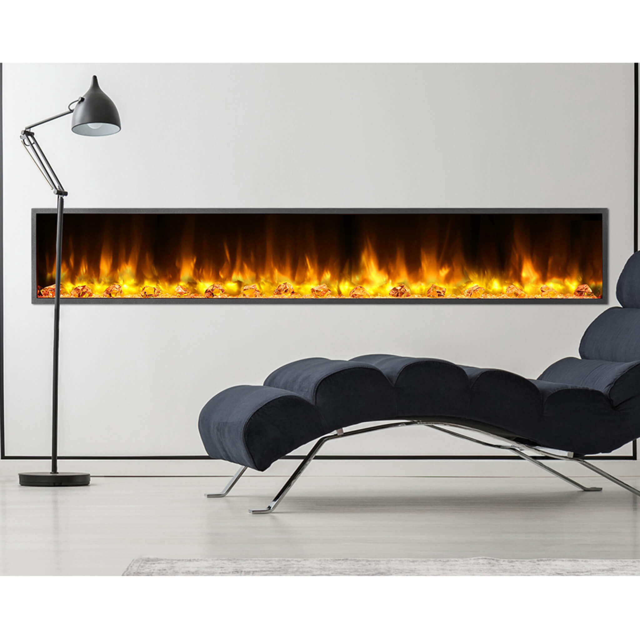 Dynasty Harmony 80-Inch Built-In Smart Linear Electric Fireplace [DY-BEF80] (SAK74516)