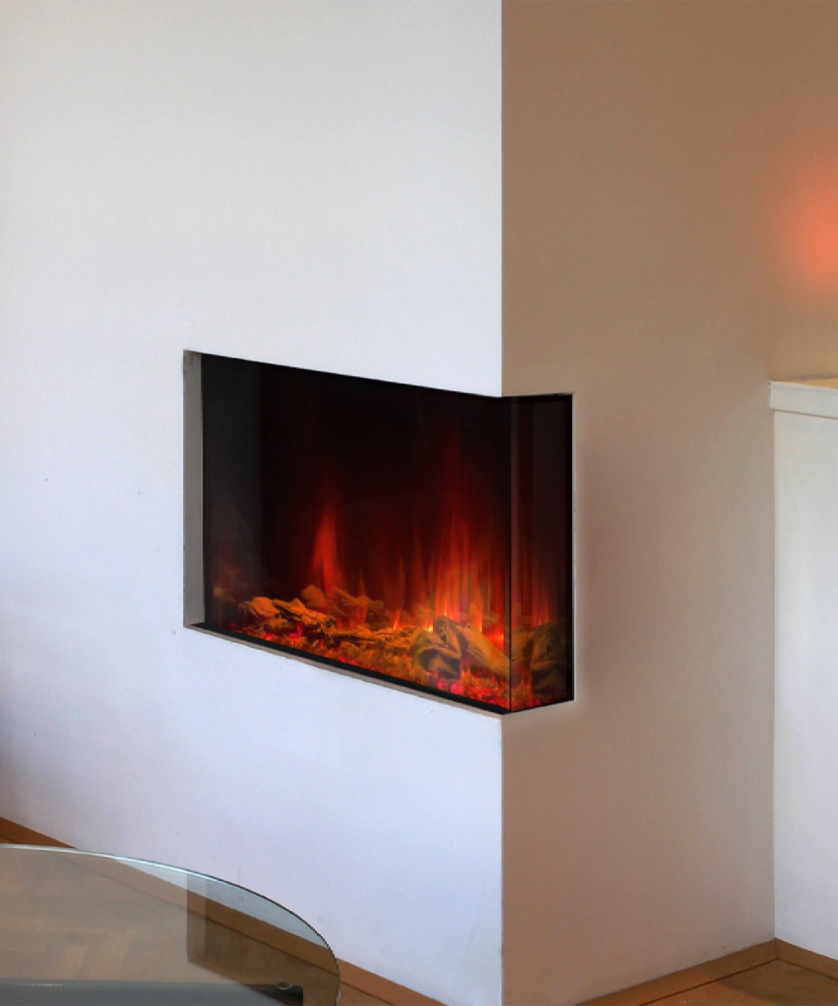 Dynasty Melody 35-Inch Multi-Sided Smart Electric Fireplace With Auto Shut Off [DY-BTS35] (SAK87490)