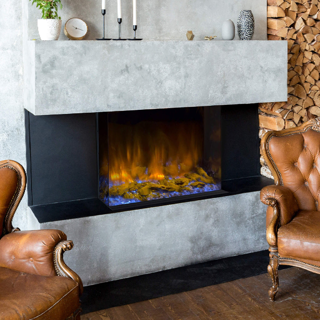 Dynasty Melody 35-Inch Multi-Sided Smart Electric Fireplace With Auto Shut Off [DY-BTS35] (SAK87490)