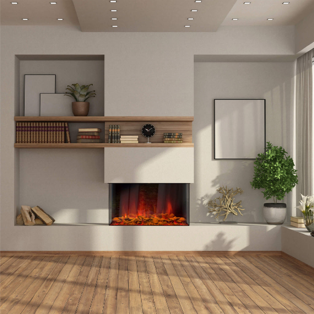Dynasty Melody 35-Inch Multi-Sided Smart Electric Fireplace With Auto Shut Off [DY-BTS35] (SAK87490)
