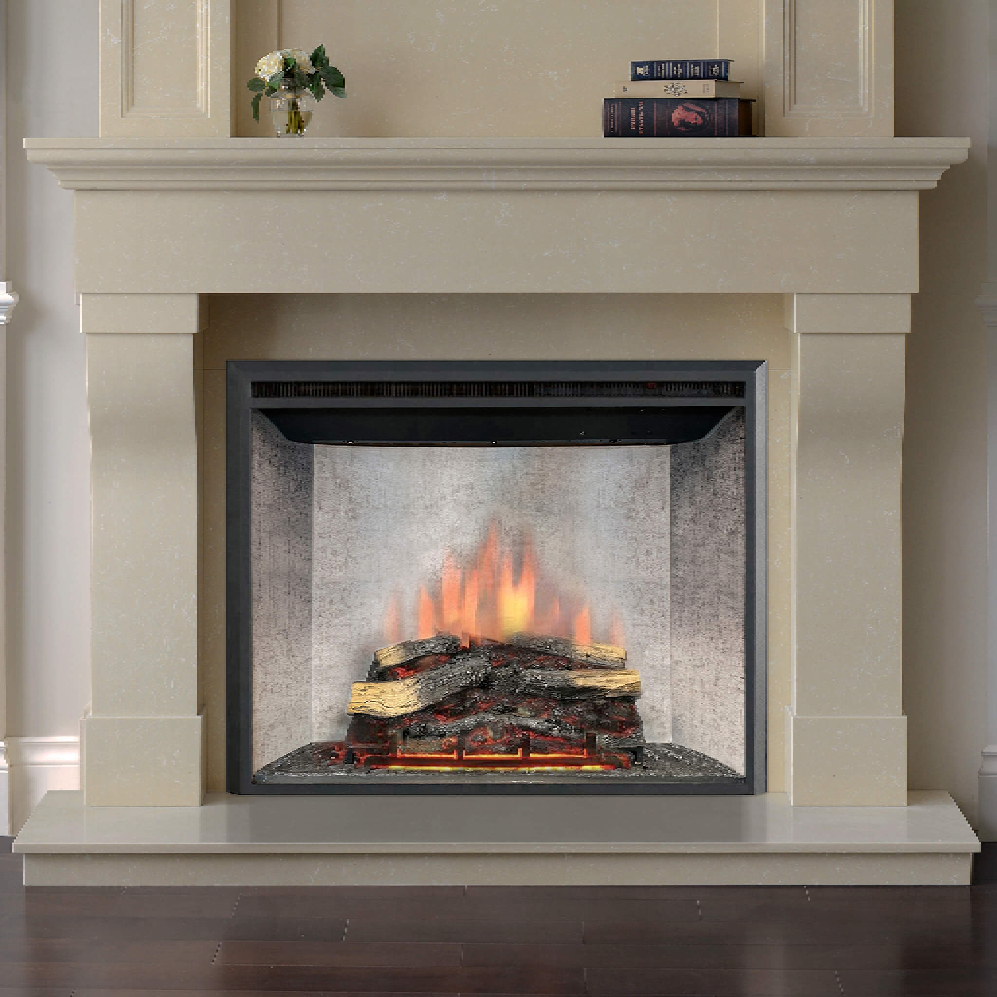 Dynasty Presto 40-Inch Built-In Electric Firebox Insert With Adjustable Flame Settings [DY-FI40D] (SAK40157)