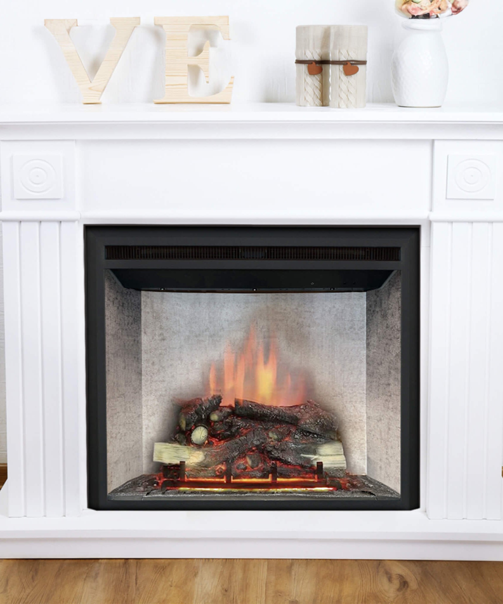 Dynasty Presto 40-Inch Built-In Electric Firebox Insert With Adjustable Flame Settings [DY-FI40D] (SAK40157)