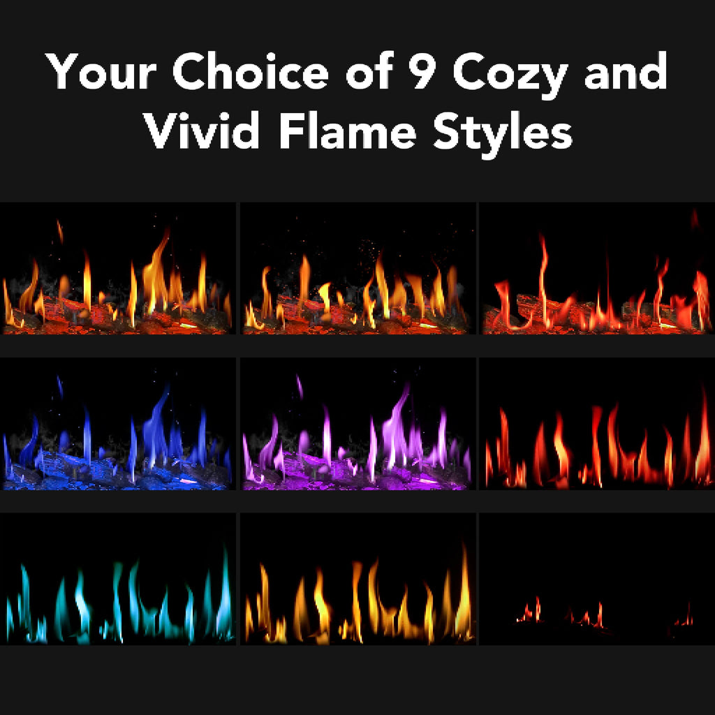 Dynasty Tempo 100-Inch Virtual Linear Electric Fireplace [DY-FVX100] (SAK59234)