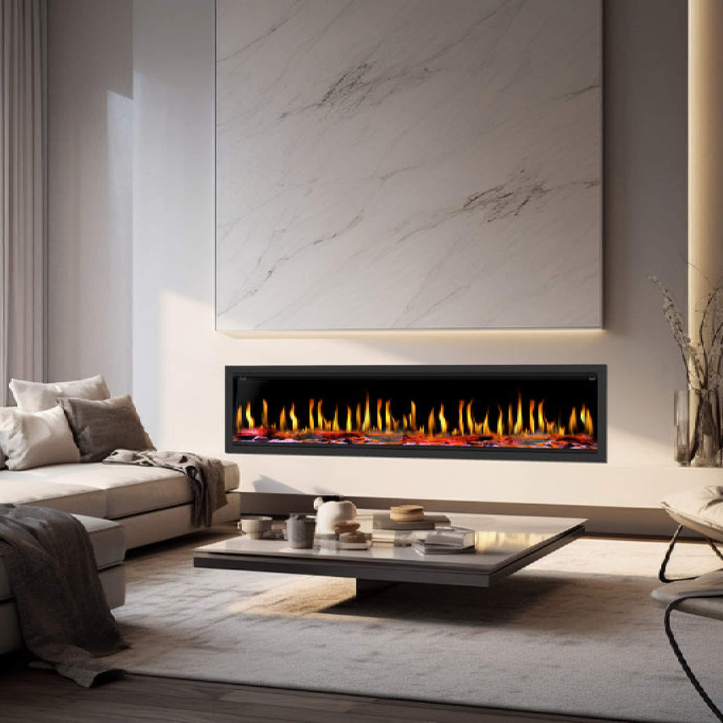 Dynasty Tempo 76-Inch Virtual Linear Electric Fireplace [DY-FVX76] (SAK84710)