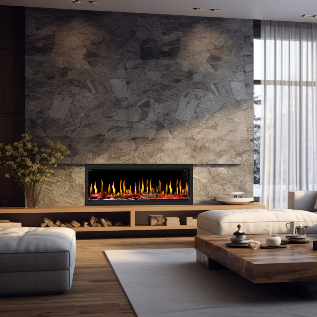 Dynasty Tempo 52-Inch Smart Virtual Linear Electric Fireplace With Dynasty App [DY-FVX52] (SAK76421)