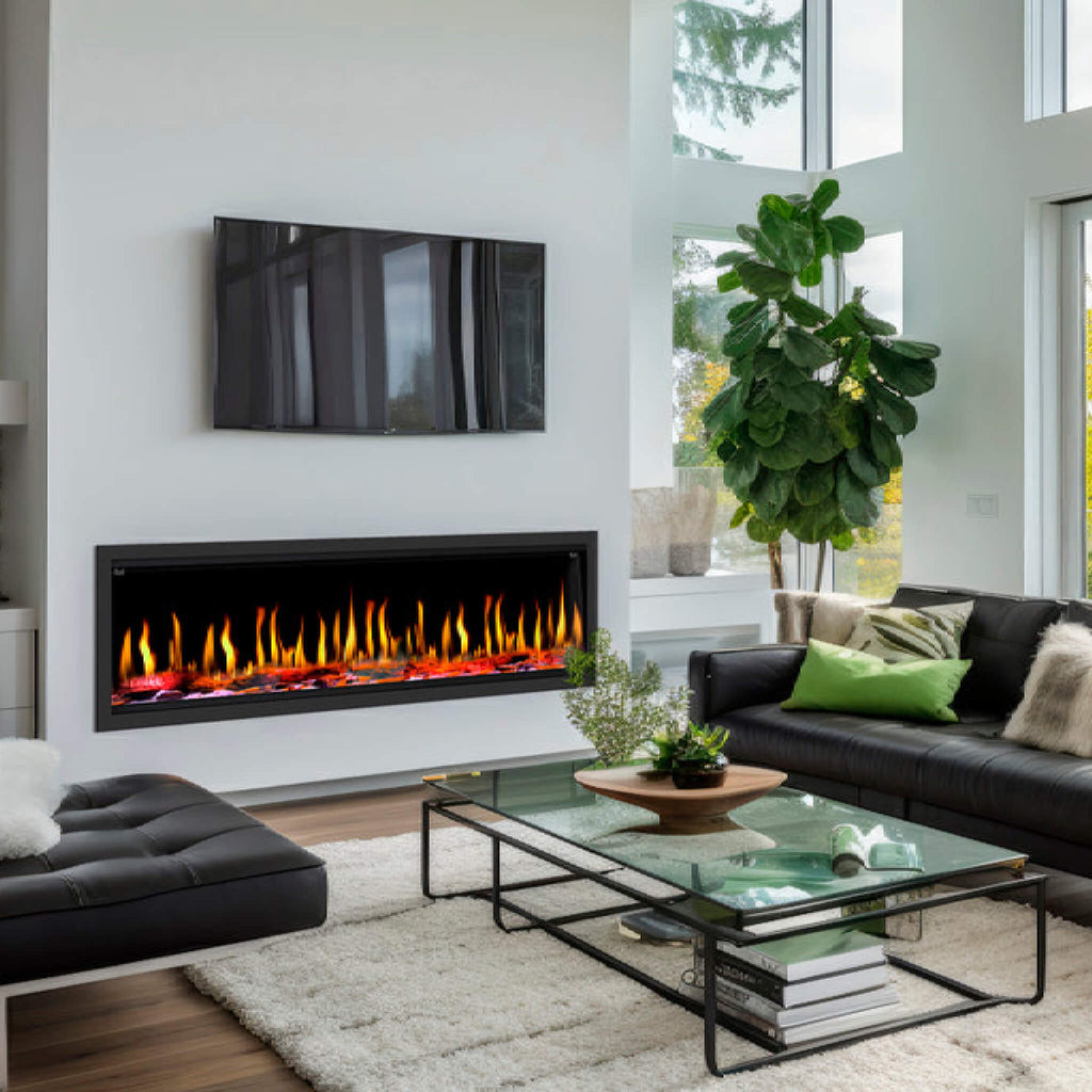 Dynasty Tempo 76-Inch Virtual Linear Electric Fireplace [DY-FVX76] (SAK84710)