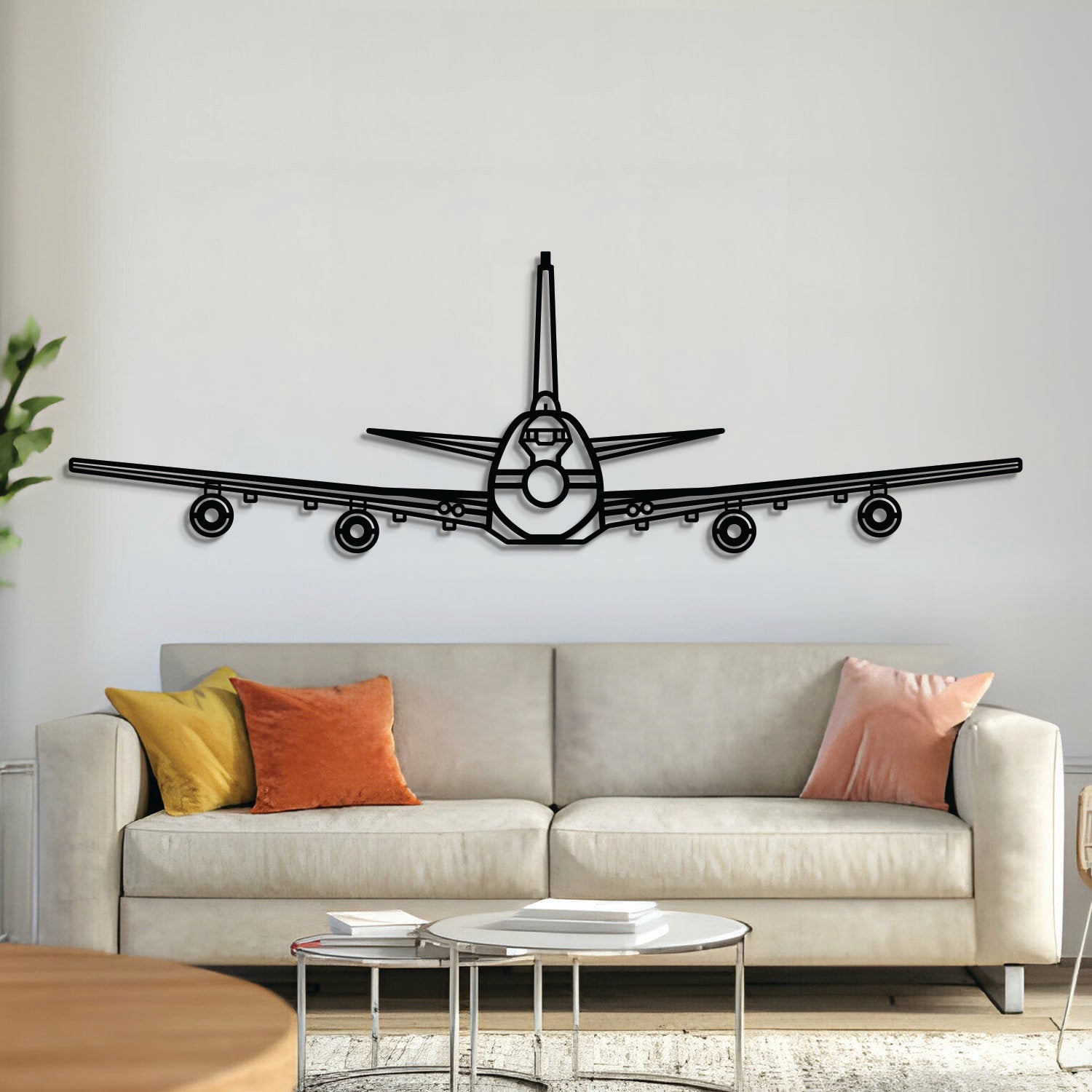 E-4B Front Metall Flugzeug Wandkunst - NCP0553