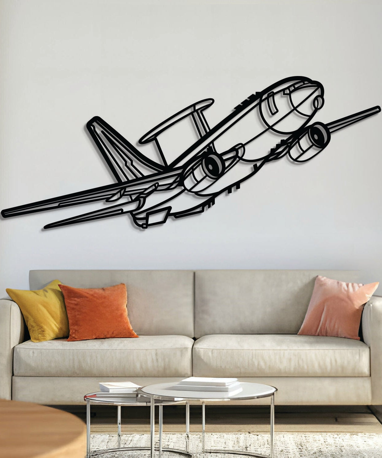 E-7A Wedgetail Winkelmetall Flugzeug Wandbild - NCP055