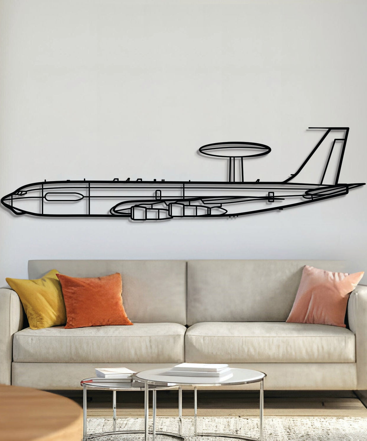 E-3C Sentry Metallflugzeug Wandkunst - NCP0173