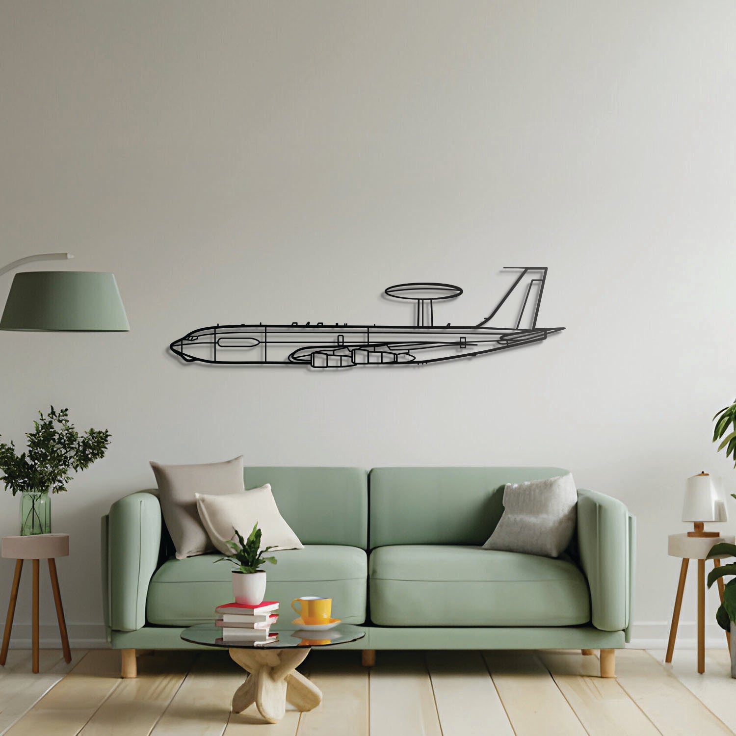 E-3C Sentry Metallflugzeug Wandkunst - NCP0173