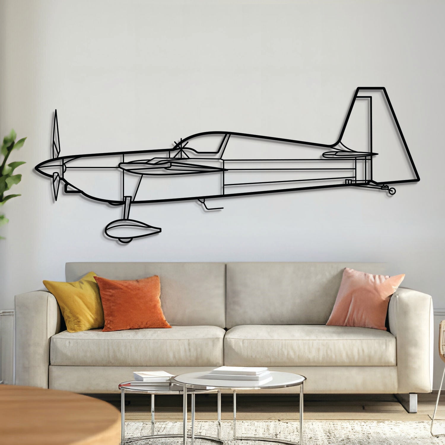 Edge 540 Metallflugzeug-Wandkunst - NCP0474