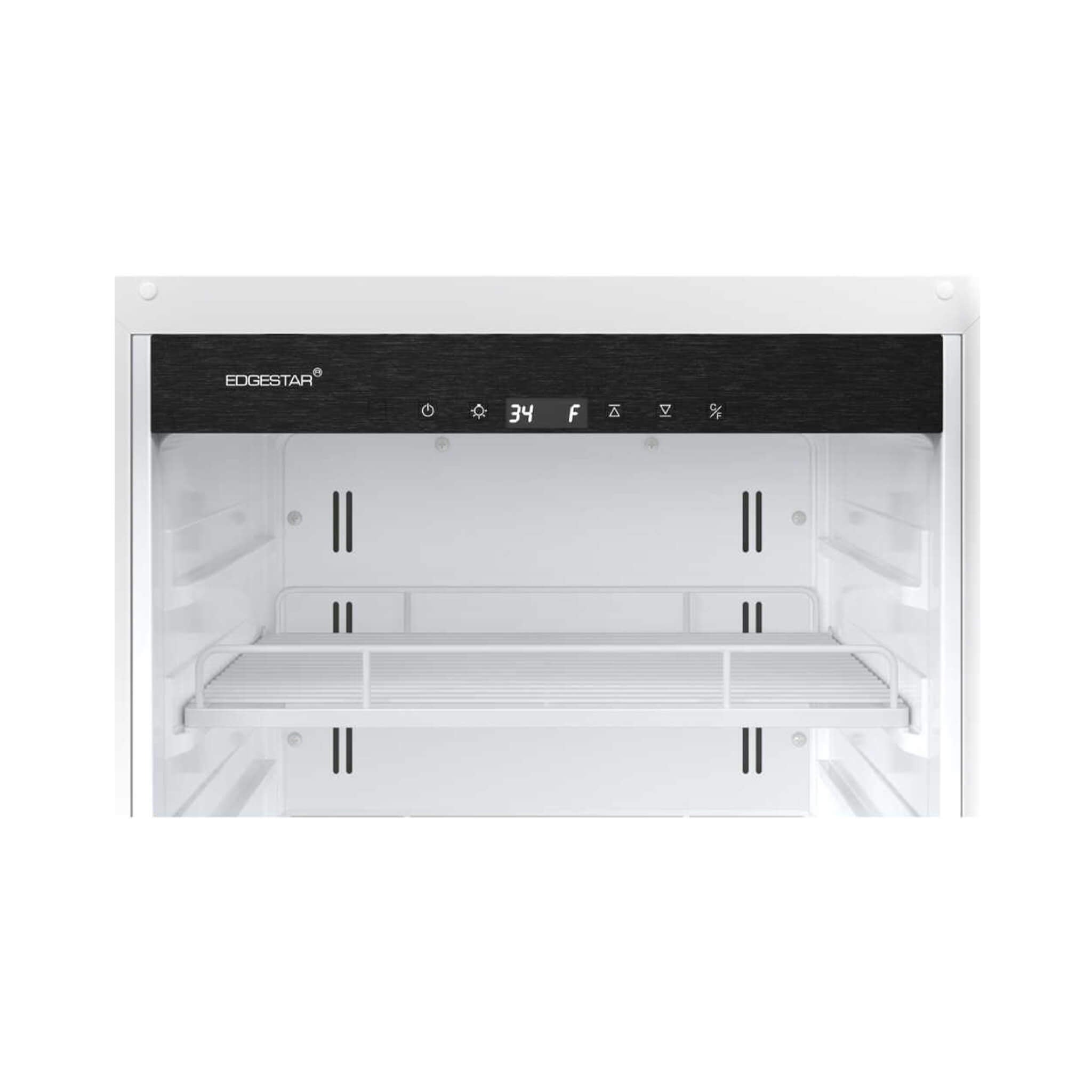 Edgestar 22-Inch 10.1 Cubic Feet Commercial Beverage Merchandiser With Temperature Alarm and Reversible Door [VBM101SS] (SAK45983)