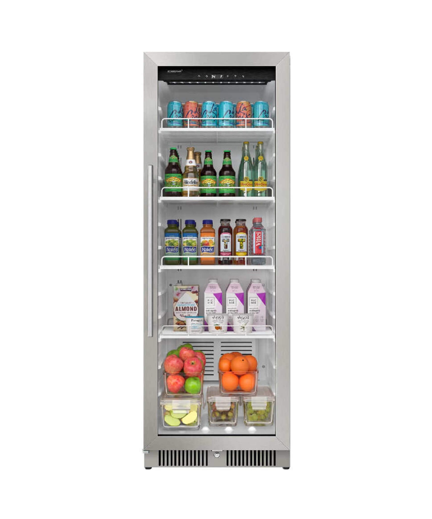 Edgestar 22-Inch 10.1 Cubic Feet Commercial Beverage Merchandiser With Temperature Alarm and Reversible Door [VBM101SS] (SAK45983)
