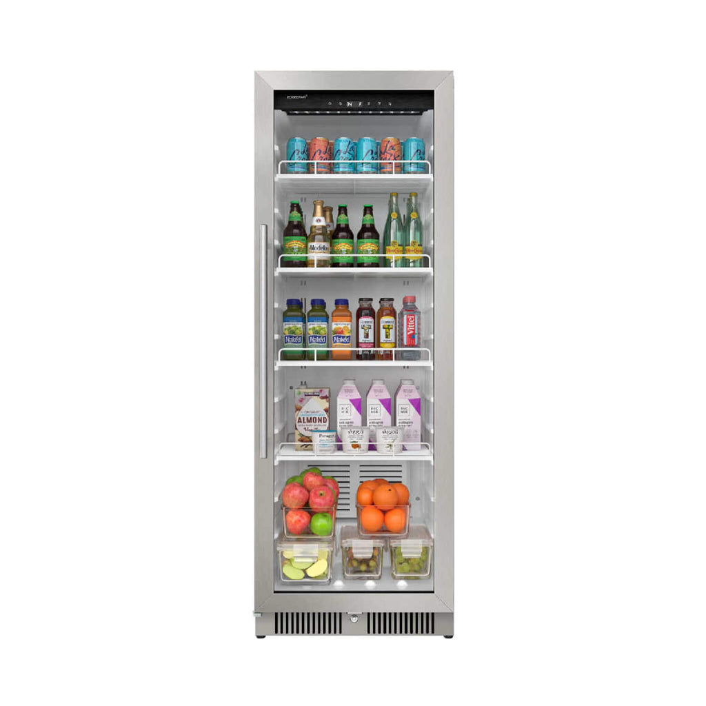 Edgestar 22-Inch 10.1 Cubic Feet Commercial Beverage Merchandiser With Temperature Alarm and Reversible Door [VBM101SS] (SAK45983)