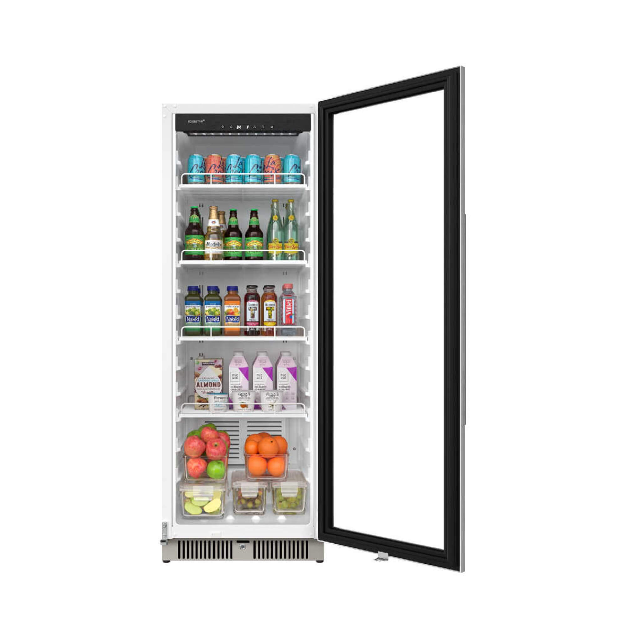 Edgestar 22-Inch 10.1 Cubic Feet Commercial Beverage Merchandiser With Temperature Alarm and Reversible Door [VBM101SS] (SAK45983)