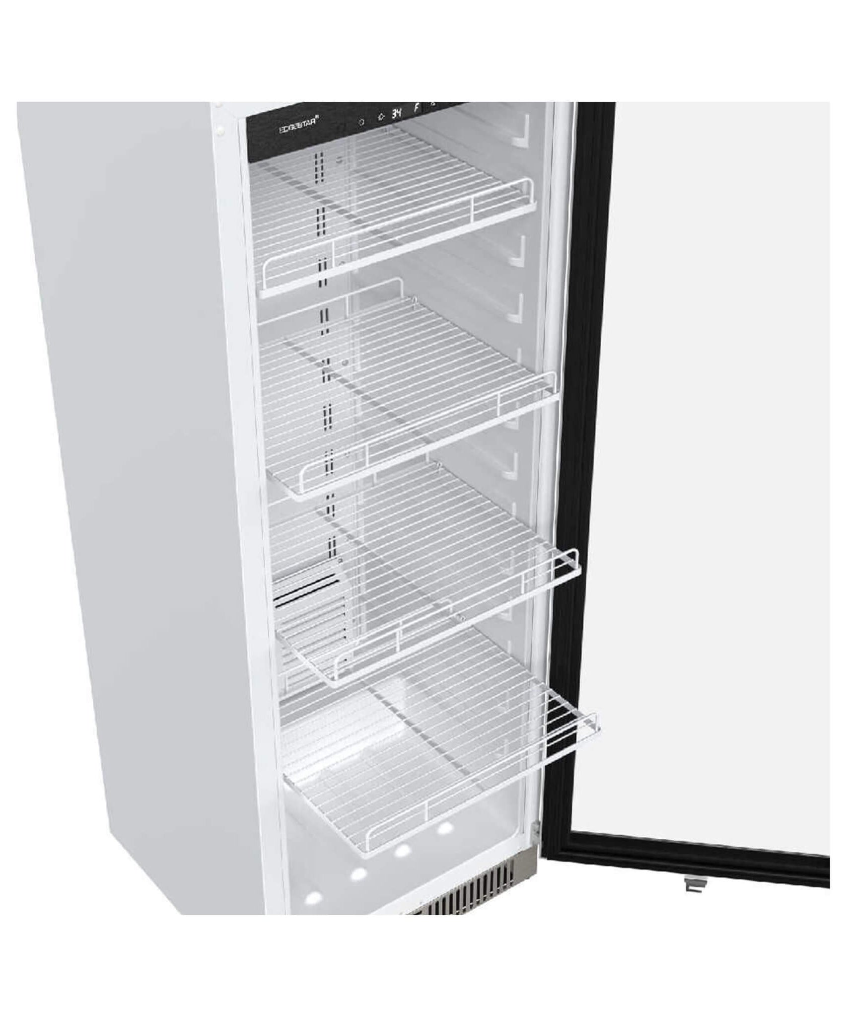 Edgestar 22-Inch 10.1 Cubic Feet Commercial Beverage Merchandiser With Temperature Alarm and Reversible Door [VBM101SS] (SAK45983)