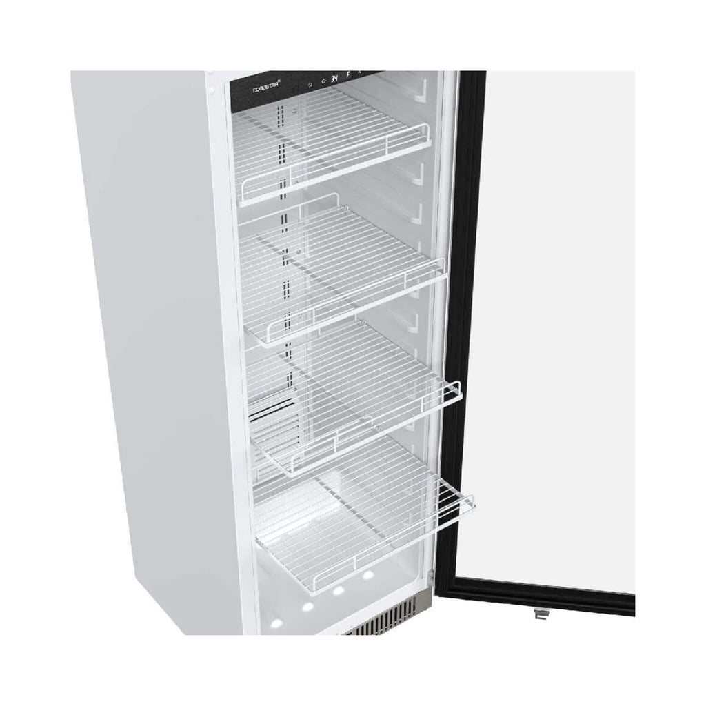 Edgestar 22-Inch 10.1 Cubic Feet Commercial Beverage Merchandiser With Temperature Alarm and Reversible Door [VBM101SS] (SAK45983)