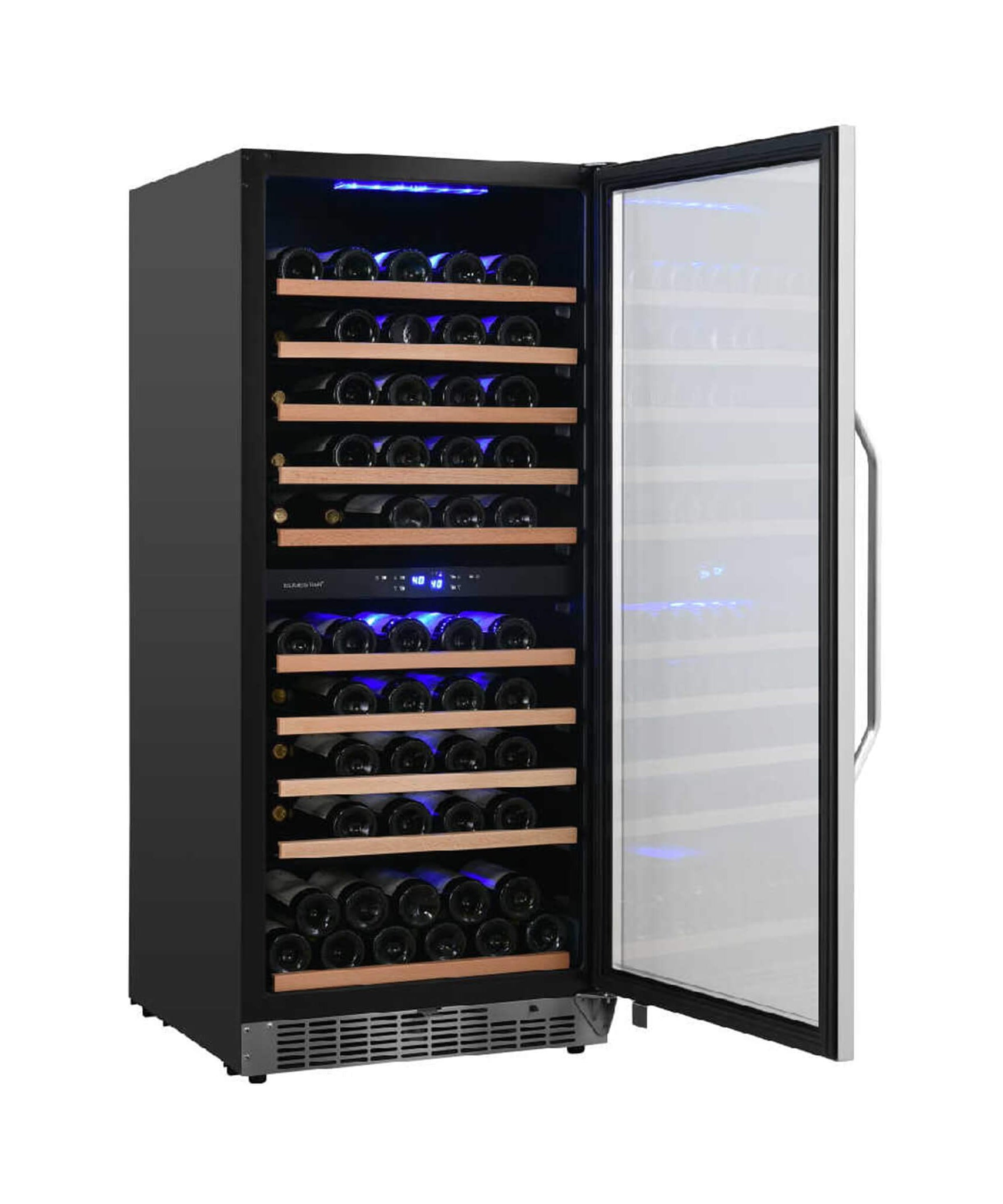 Edgestar Premium 24-Inch 101 Bottle Capacity Built-In Dual Zone Wine Cooler (SAK92835)