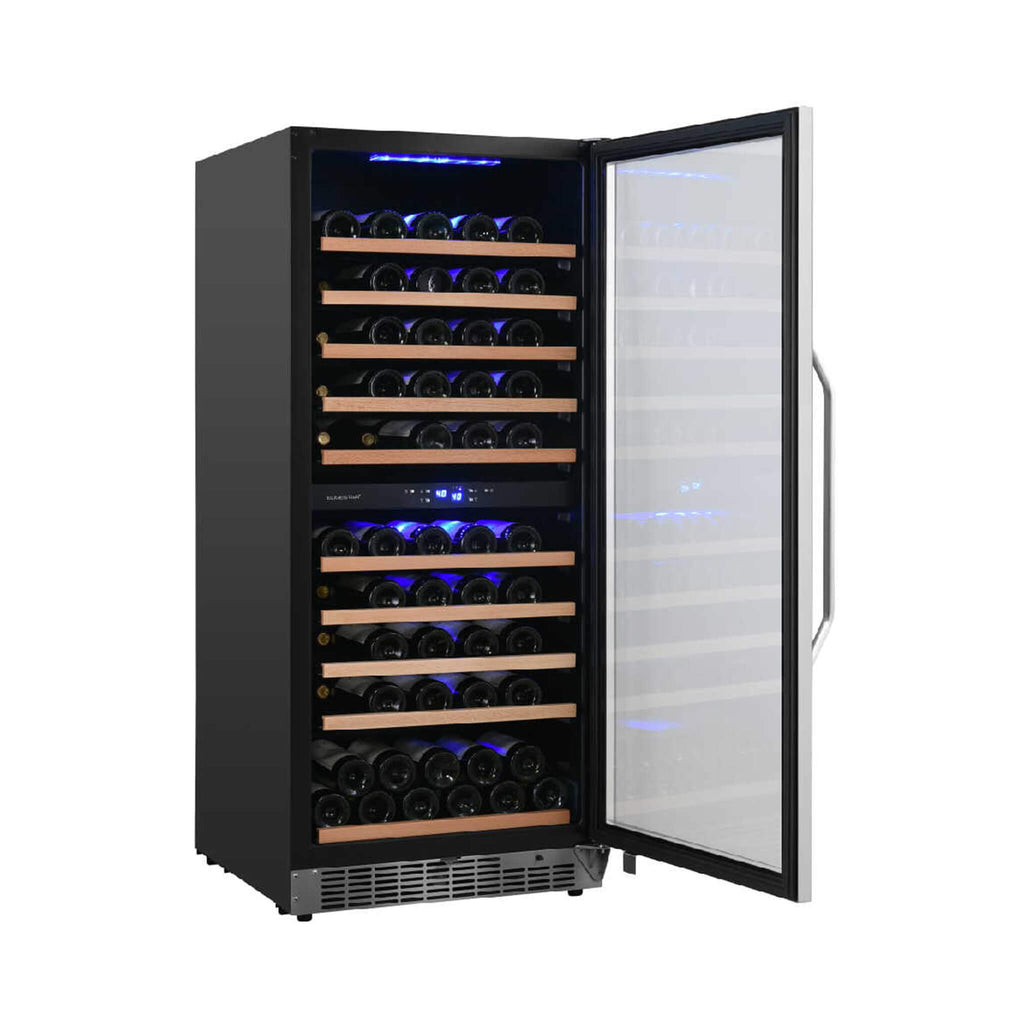 Edgestar Premium 24-Inch 101 Bottle Capacity Built-In Dual Zone Wine Cooler (SAK92835)