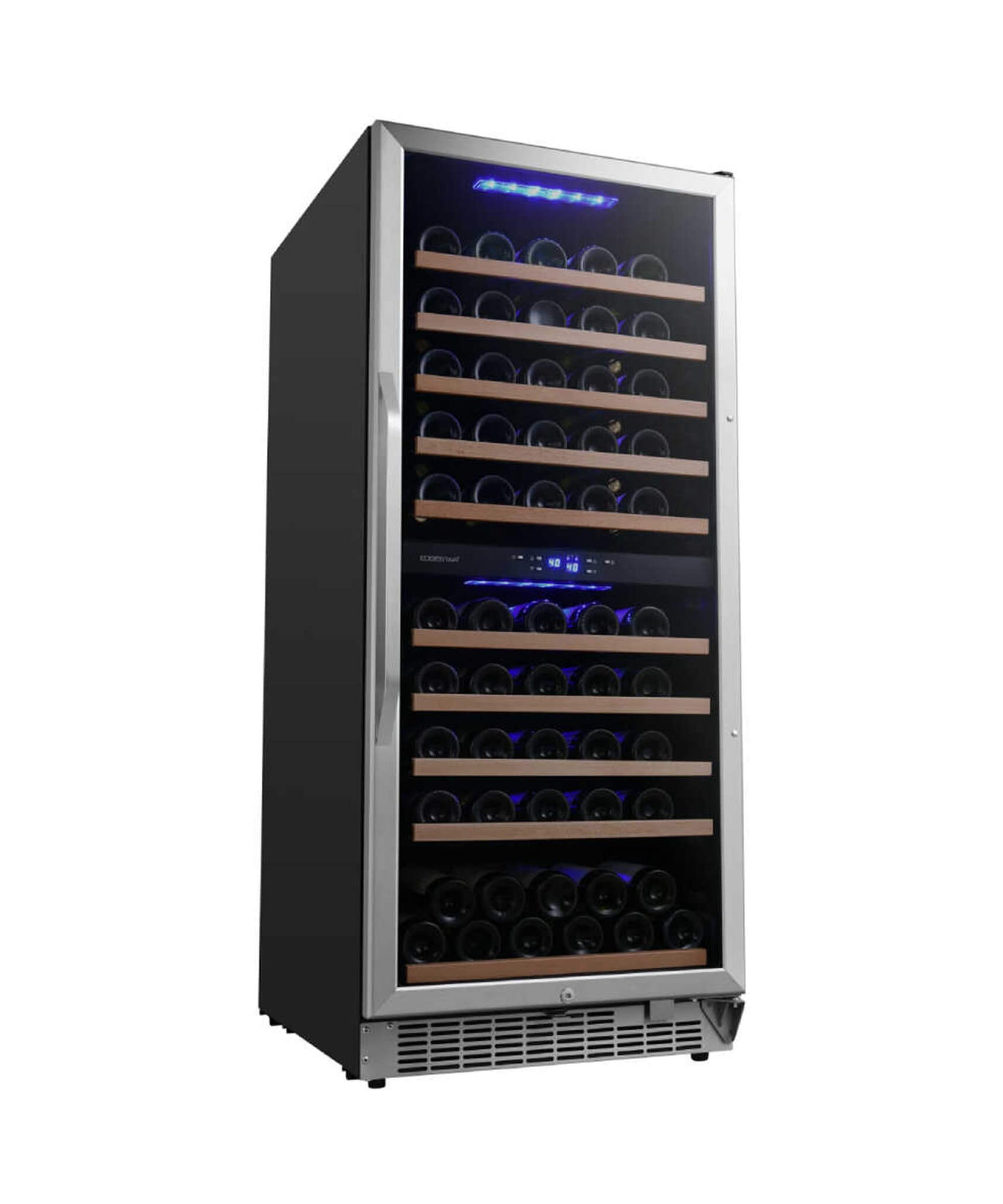 Edgestar Premium 24-Inch 101 Bottle Capacity Built-In Dual Zone Wine Cooler (SAK92835)