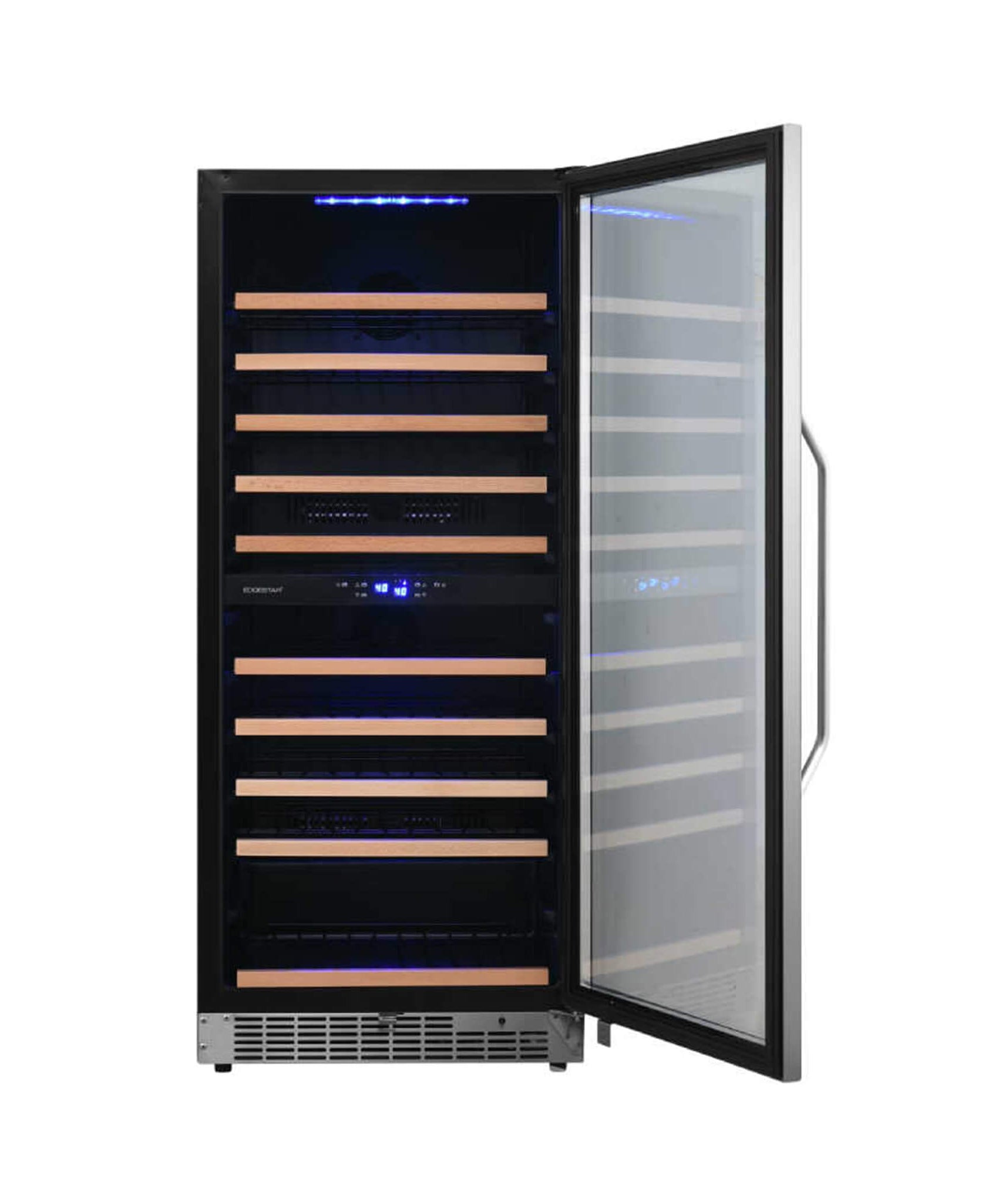 Edgestar Premium 24-Inch 101 Bottle Capacity Built-In Dual Zone Wine Cooler (SAK92835)