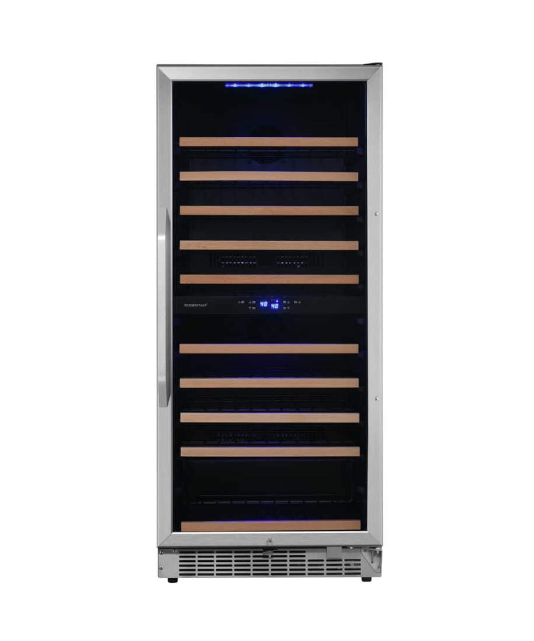 Edgestar Premium 24-Inch 101 Bottle Capacity Built-In Dual Zone Wine Cooler (SAK92835)