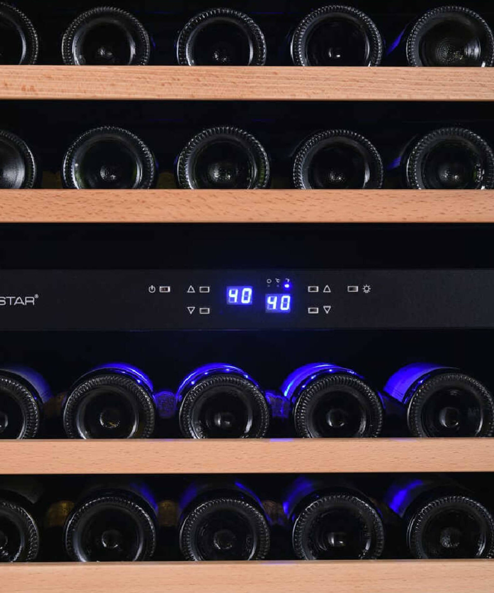 Edgestar Premium 24-Inch 101 Bottle Capacity Built-In Dual Zone Wine Cooler (SAK92835)