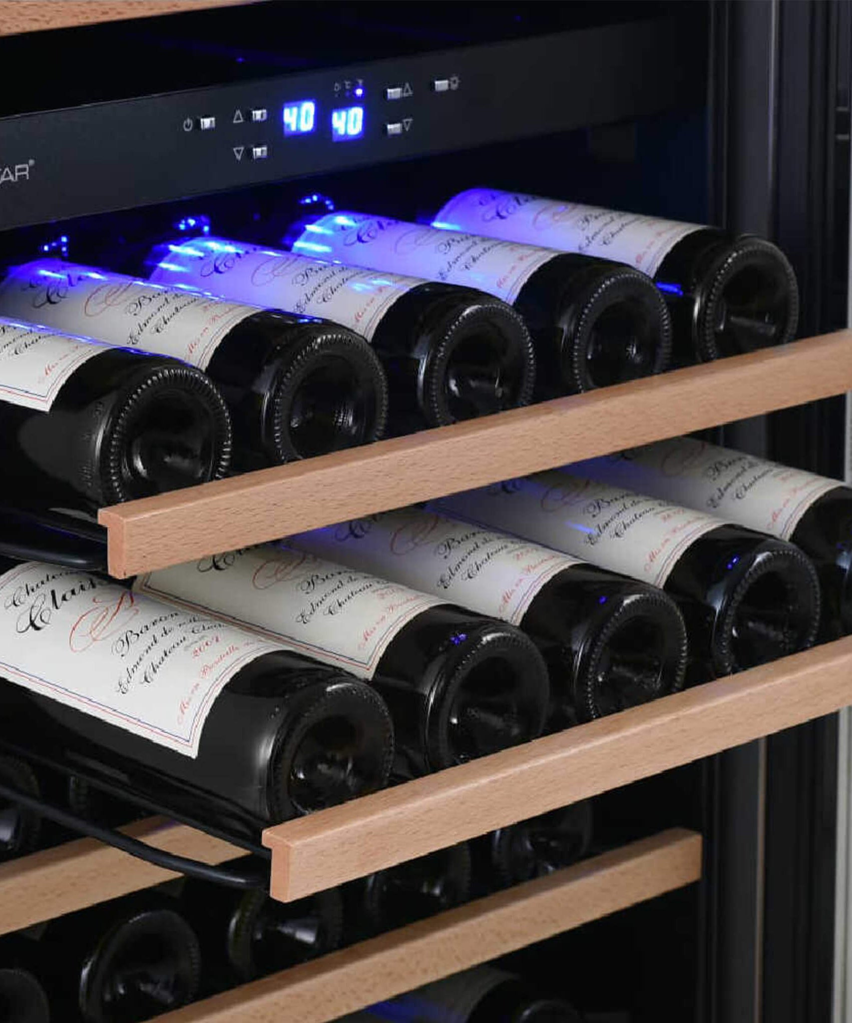 Edgestar Premium 24-Inch 101 Bottle Capacity Built-In Dual Zone Wine Cooler (SAK92835)