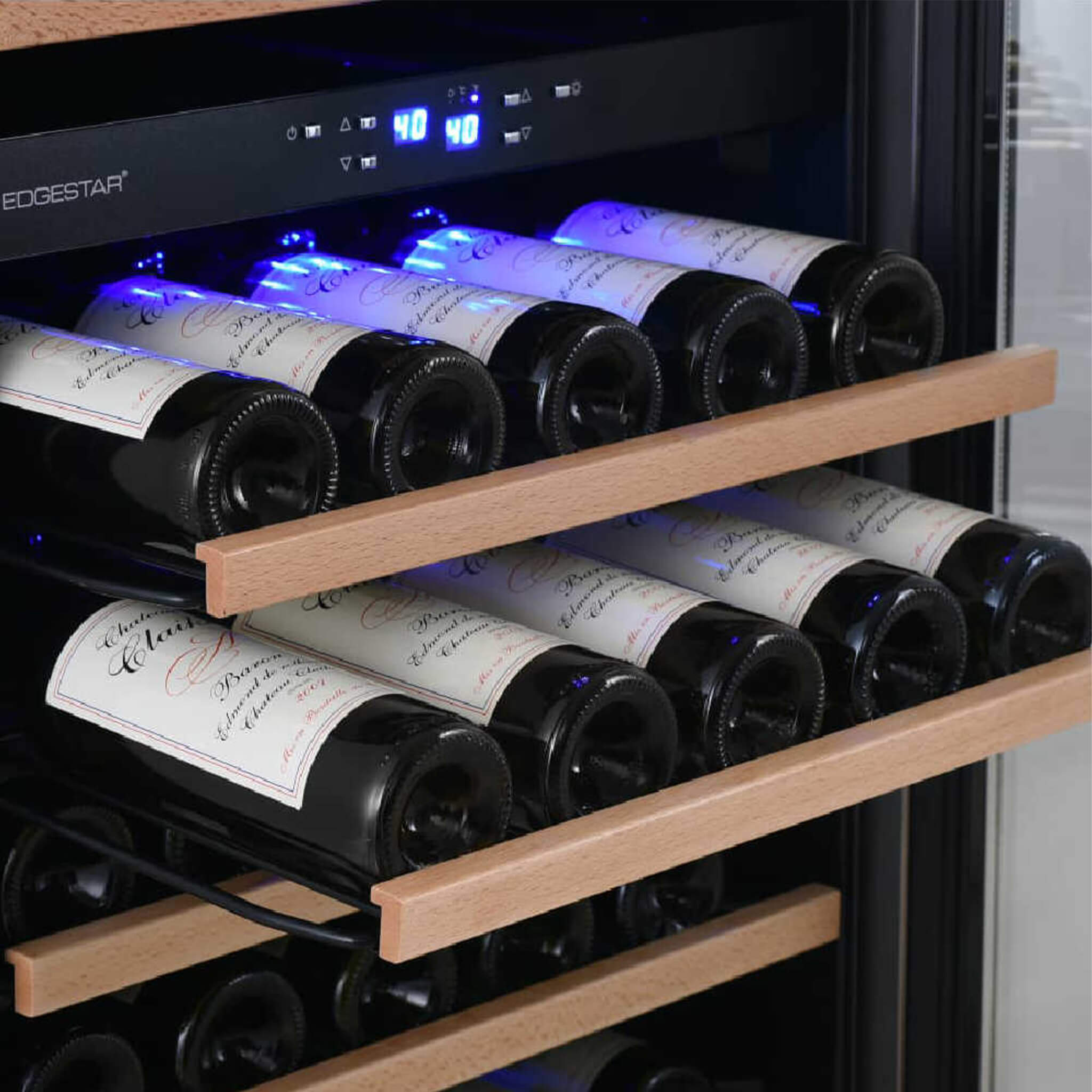 Edgestar Premium 24-Inch 101 Bottle Capacity Built-In Dual Zone Wine Cooler (SAK92835)