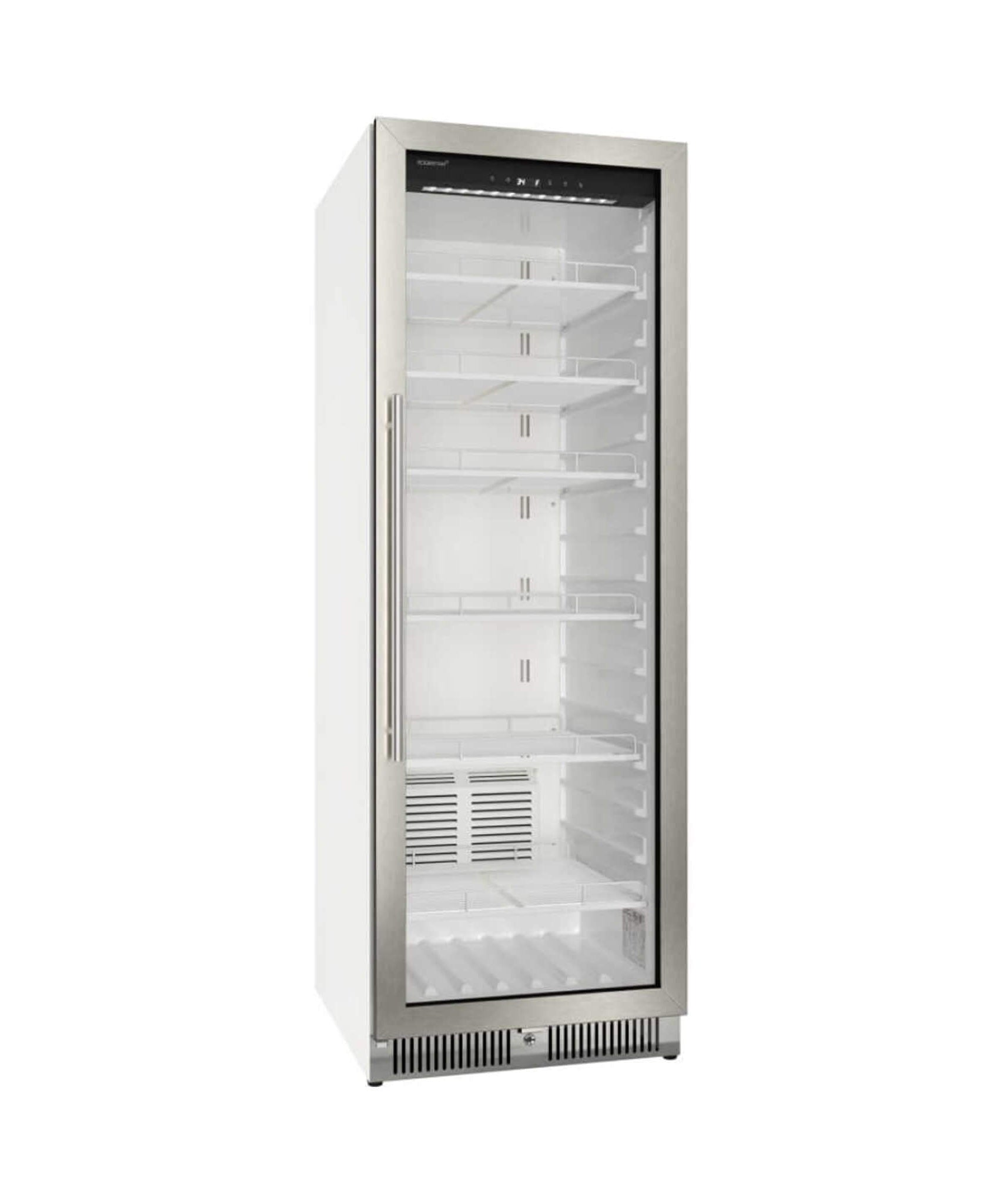 Edgestar 24-Inch 13.7 Cubic Feet Commercial Beverage Merchandiser With Temperature Alarm And Reversible Door [VBM131SS] (SAK62395)