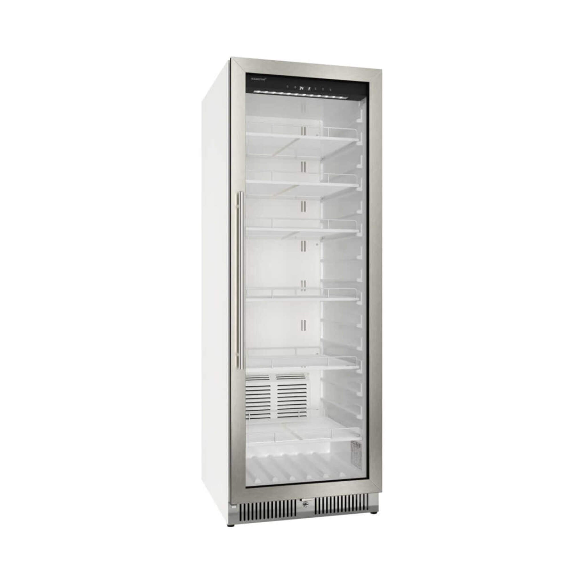Edgestar 24-Inch 13.7 Cubic Feet Commercial Beverage Merchandiser With Temperature Alarm And Reversible Door [VBM131SS] (SAK62395)