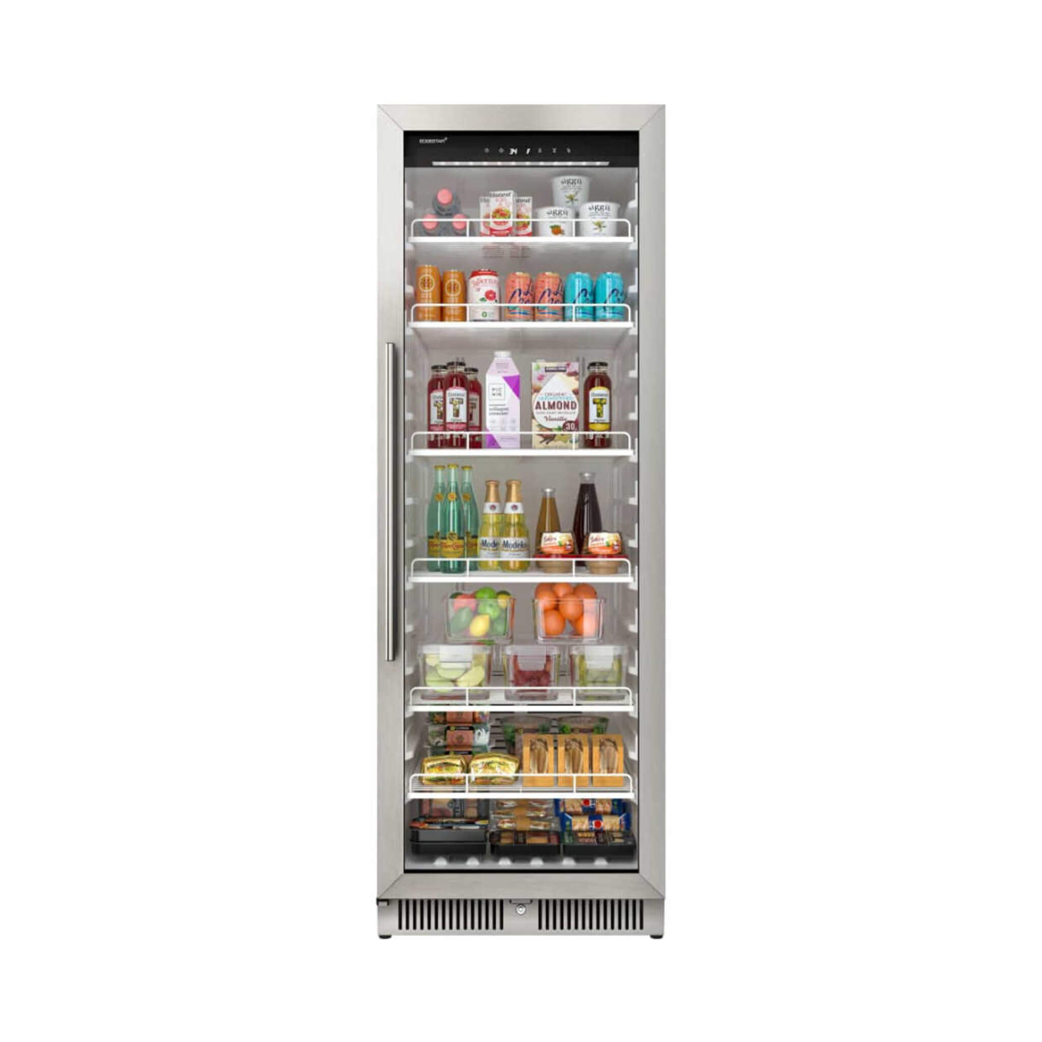 Edgestar 24-Inch 13.7 Cubic Feet Commercial Beverage Merchandiser With Temperature Alarm And Reversible Door [VBM131SS] (SAK62395)