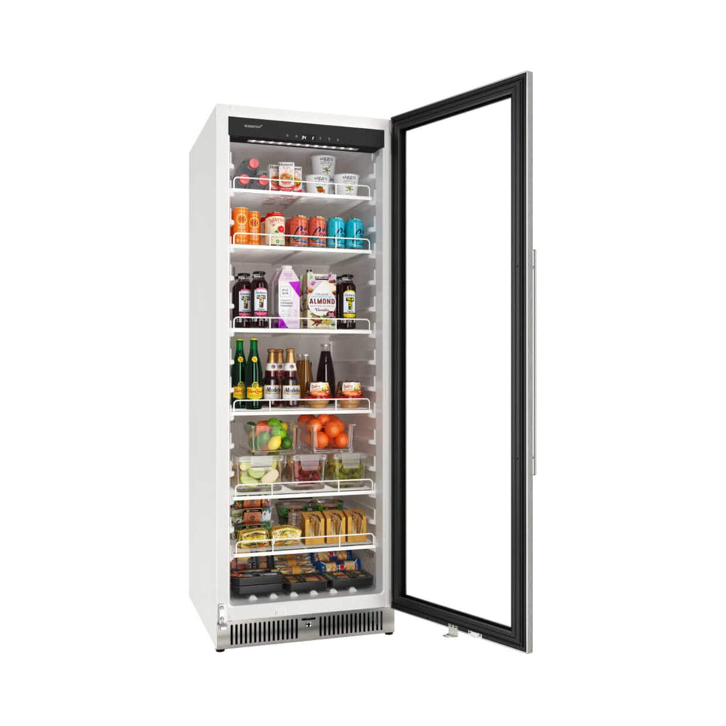 Edgestar 24-Inch 13.7 Cubic Feet Commercial Beverage Merchandiser With Temperature Alarm And Reversible Door [VBM131SS] (SAK62395)