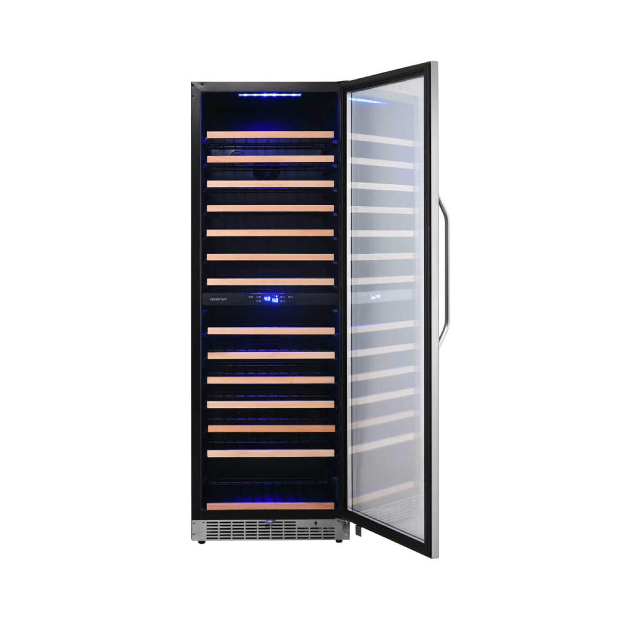 Edgestar 24-Inch 141 Bottle Capacity Freestanding Dual Zone Wine Cooler With Interior Lighting [CWR1552DZ] (SAK49245)