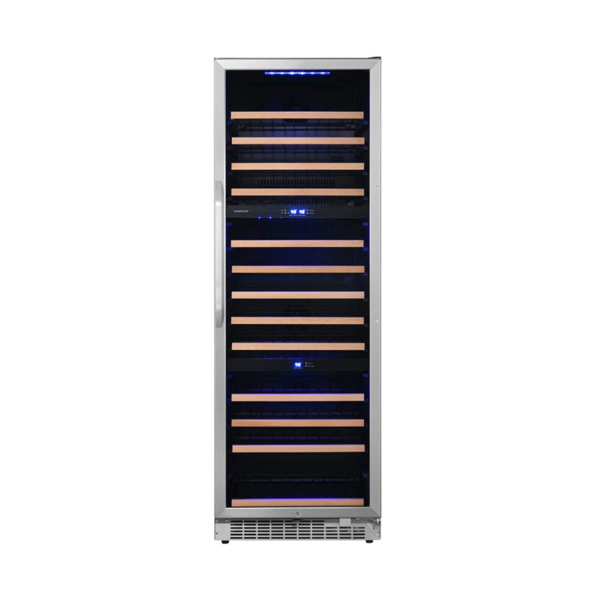 Edgestar 24-Inch Wide 131 Bottle Capacity Built-In Triple Zone Wine Cooler (SAK65891)