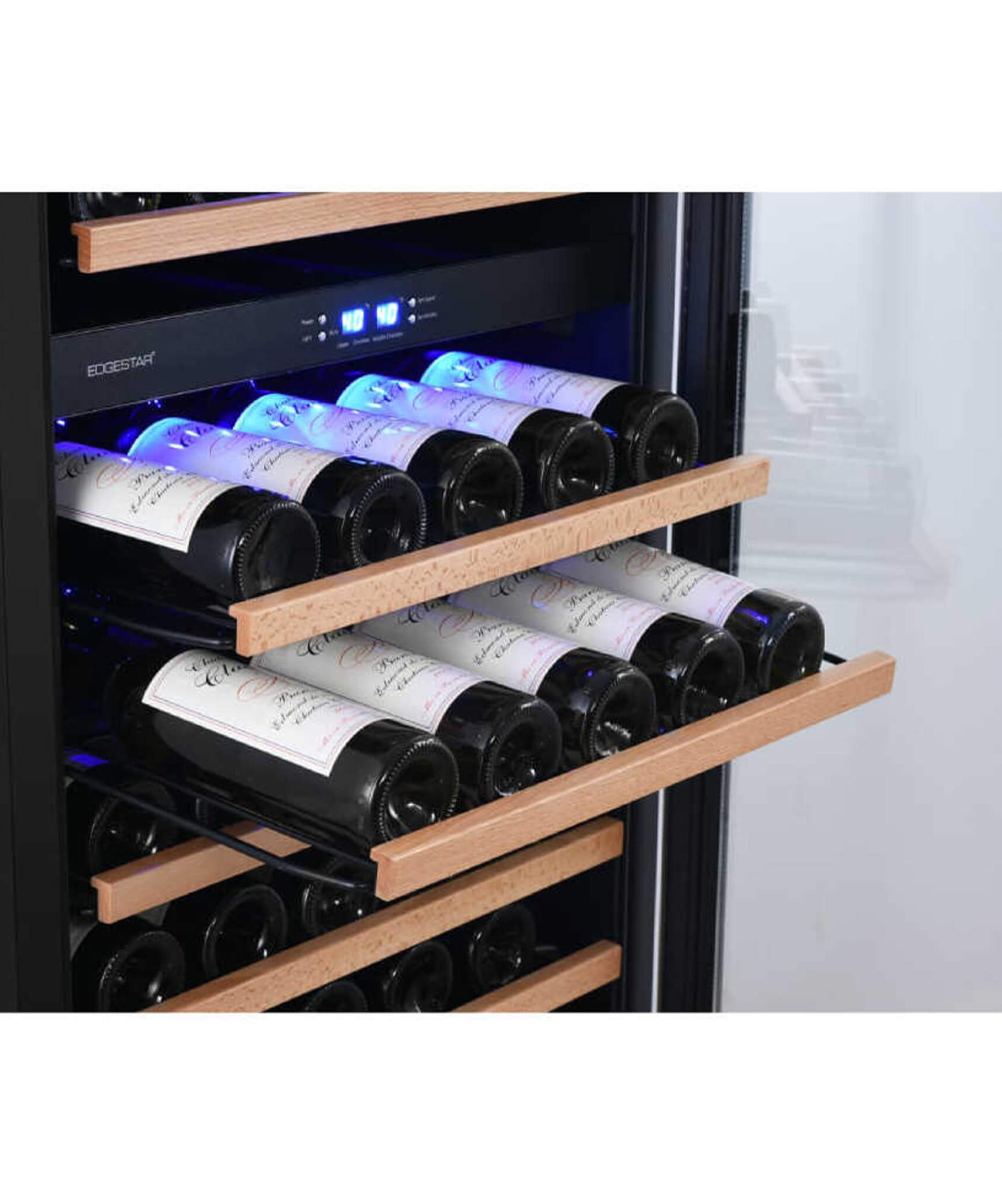 Edgestar 24-Inch Wide 131 Bottle Capacity Built-In Triple Zone Wine Cooler (SAK65891)