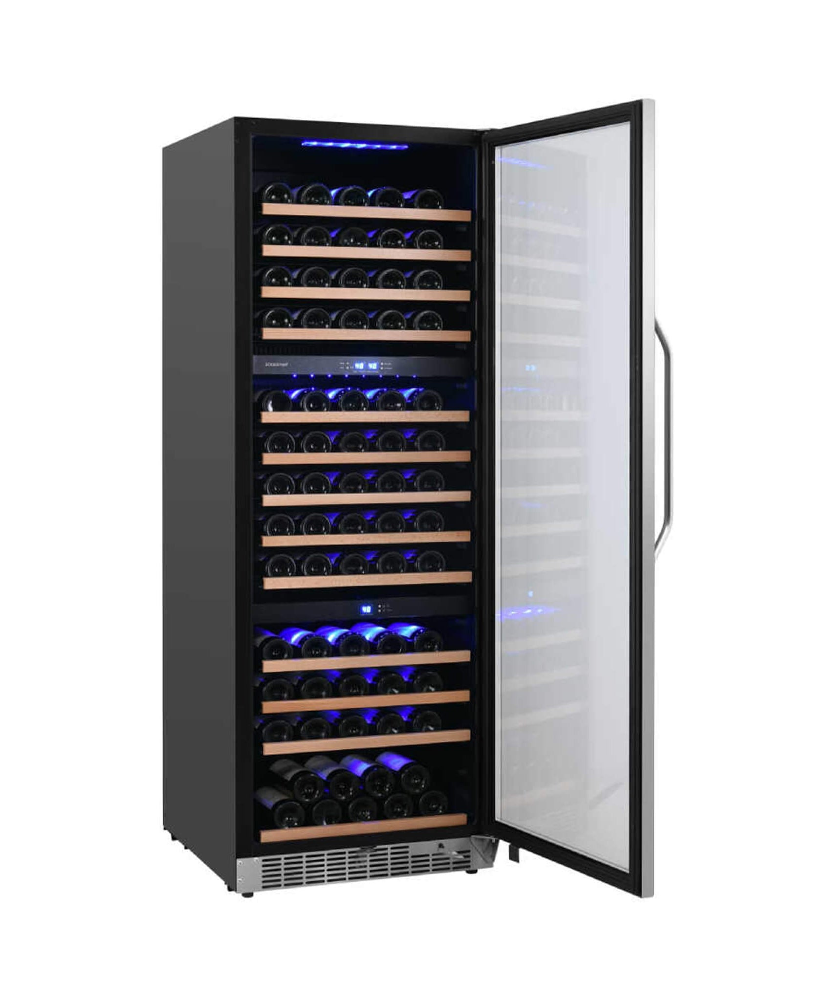 Edgestar 24-Inch Wide 131 Bottle Capacity Built-In Triple Zone Wine Cooler (SAK65891)