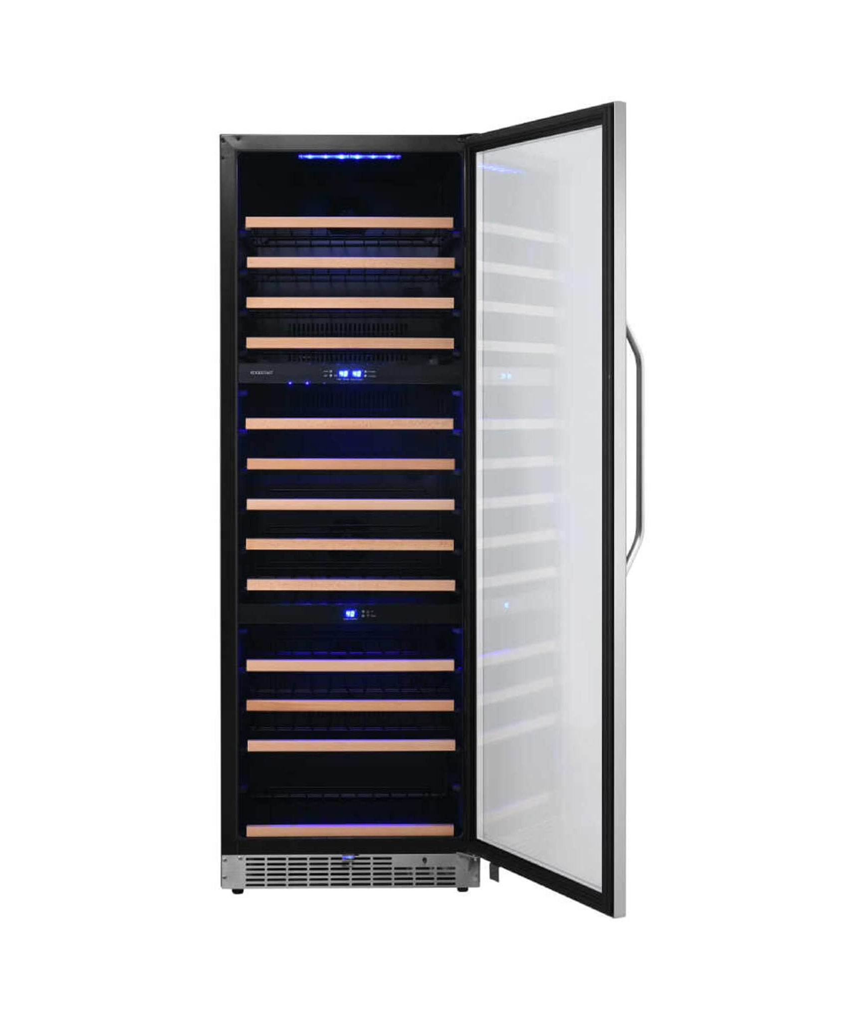 Edgestar 24-Inch Wide 131 Bottle Capacity Built-In Triple Zone Wine Cooler (SAK65891)
