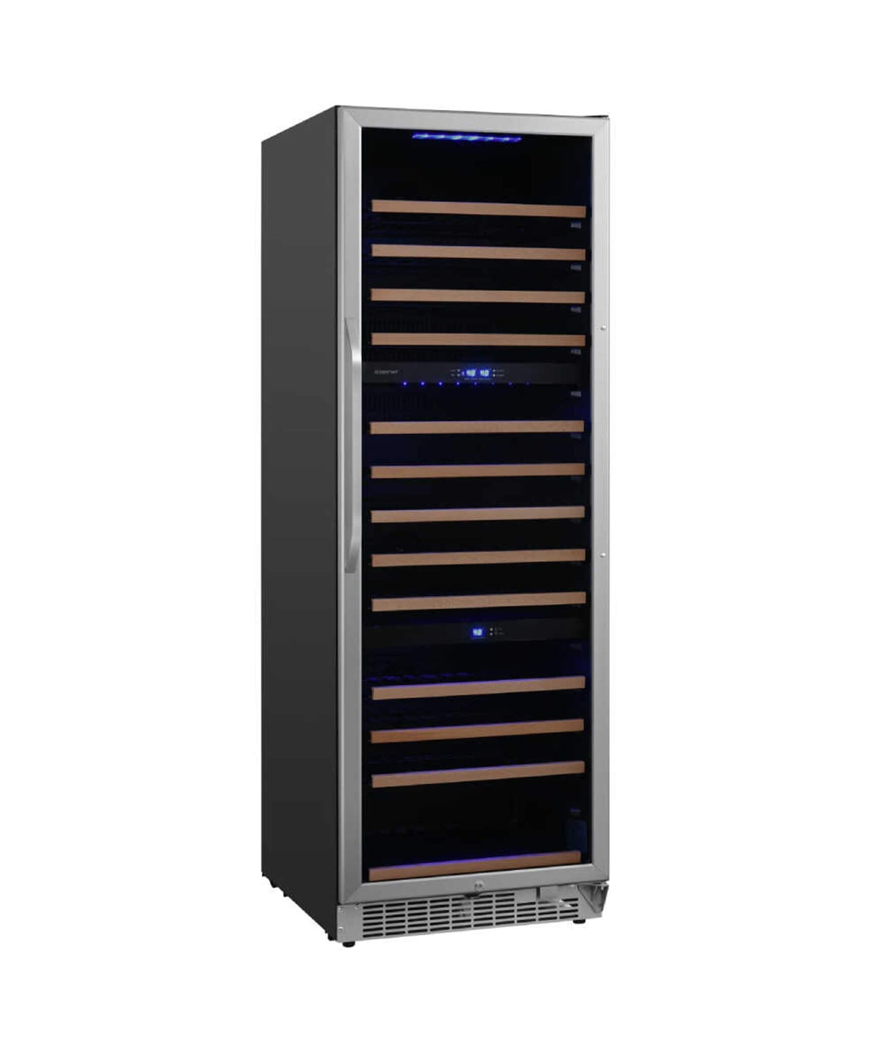 Edgestar 24-Inch Wide 131 Bottle Capacity Built-In Triple Zone Wine Cooler (SAK65891)